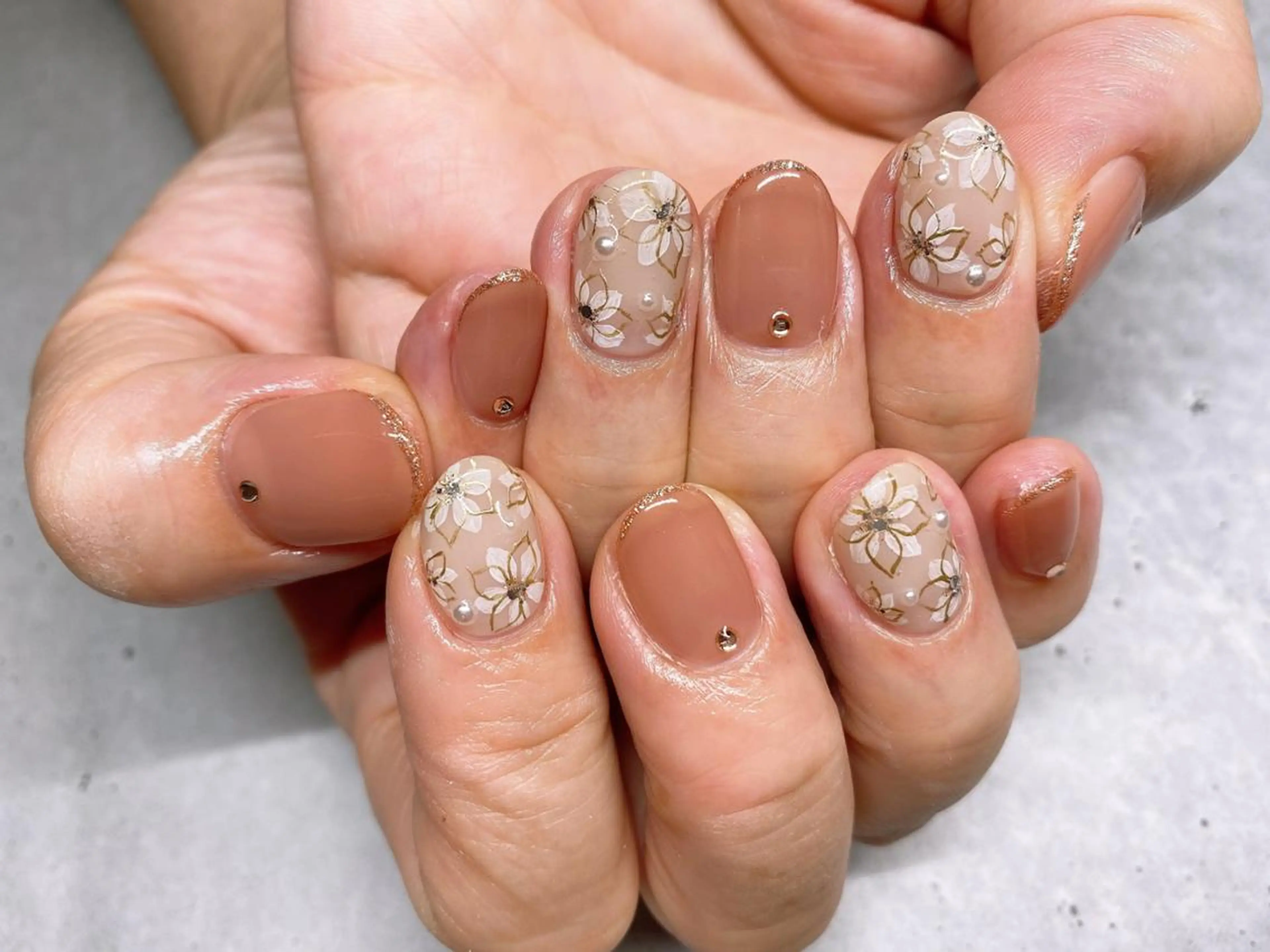 ネイル フラワーネイル ジェルネイル nail Lilyのネイルデザイン