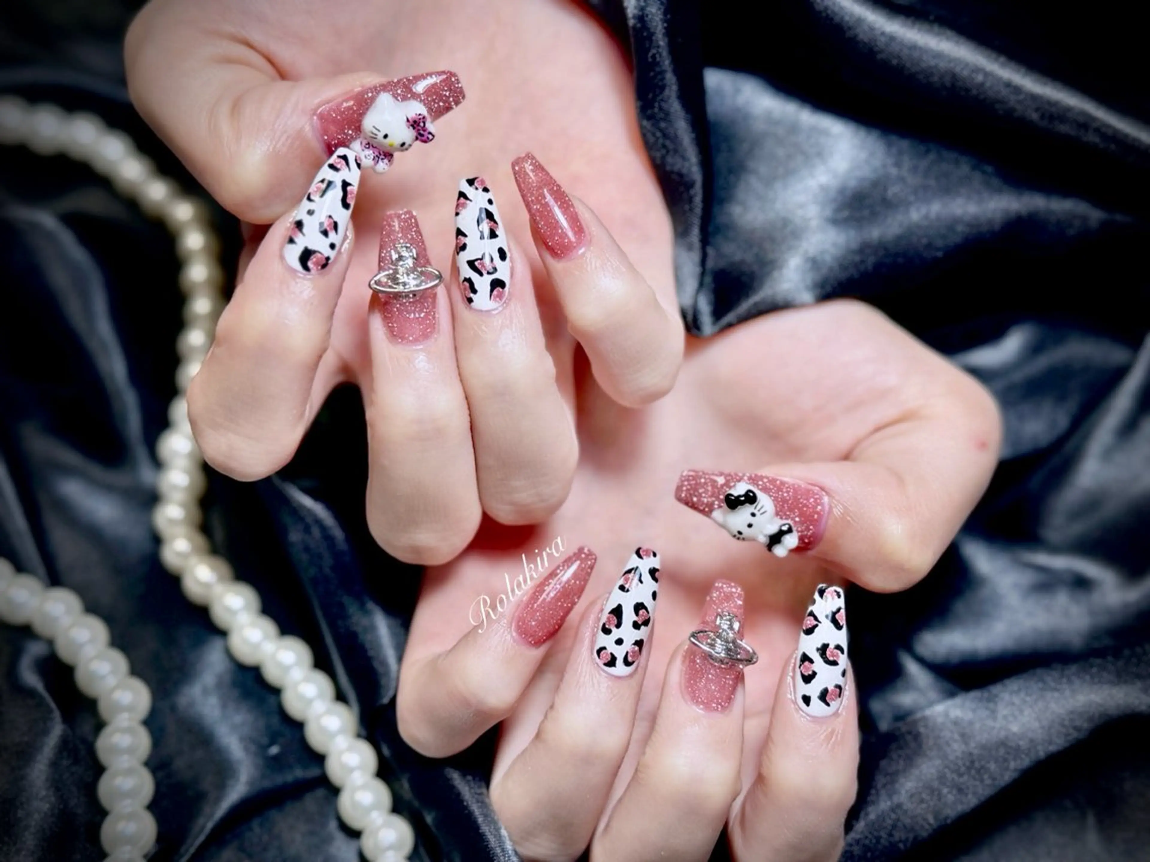 ネイル チークネイル 長さ出し フレンチネイル ジェルネイル 韓国ネイル ハンドネイル Rola kira nail salon所属・Rola kira 麗のネイルデザイン