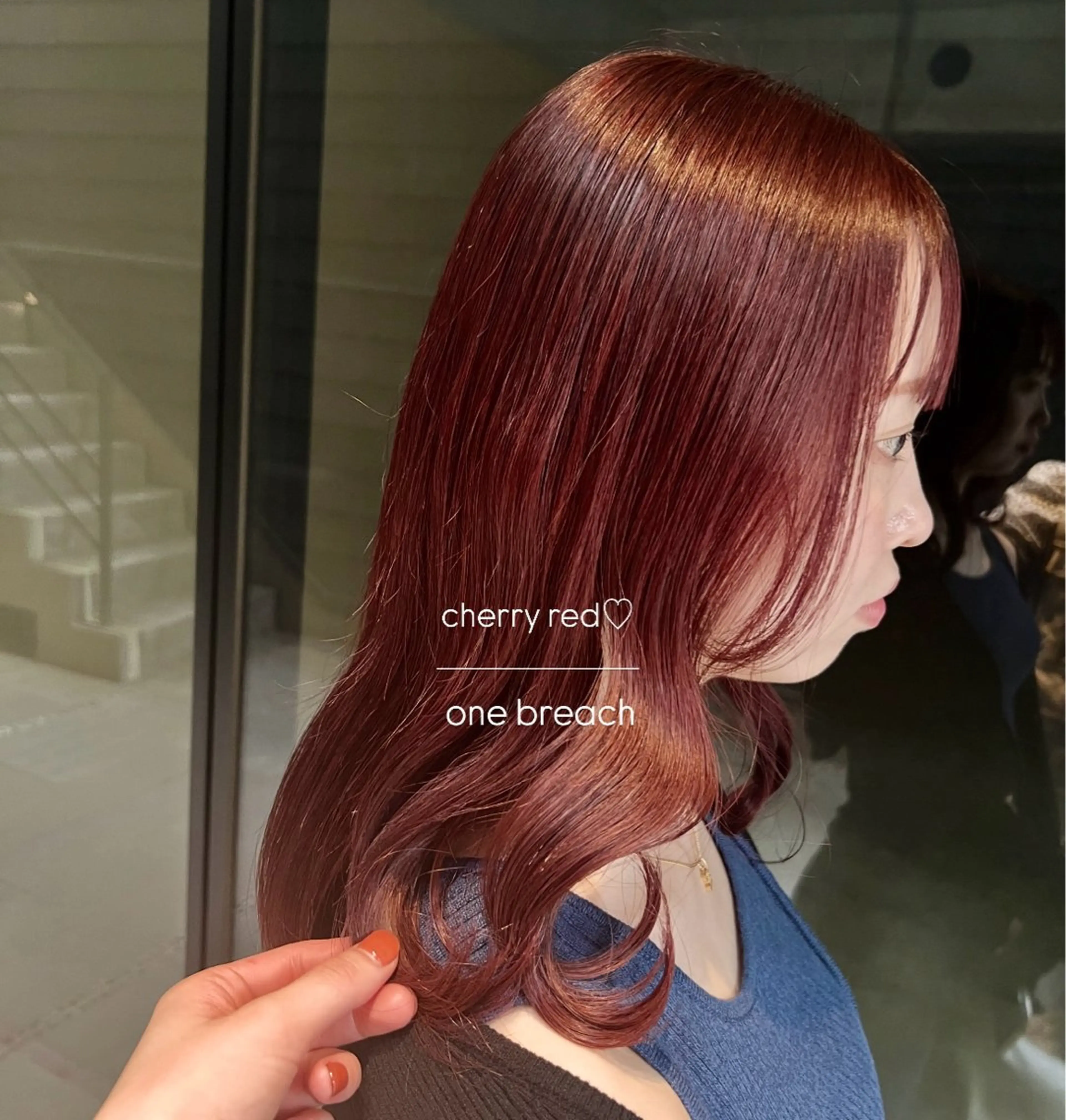 ミディアム カラー ブリーチ レッドカラー 🩰暖色/おベージュ /ayano🥣🫧のヘアスタイル