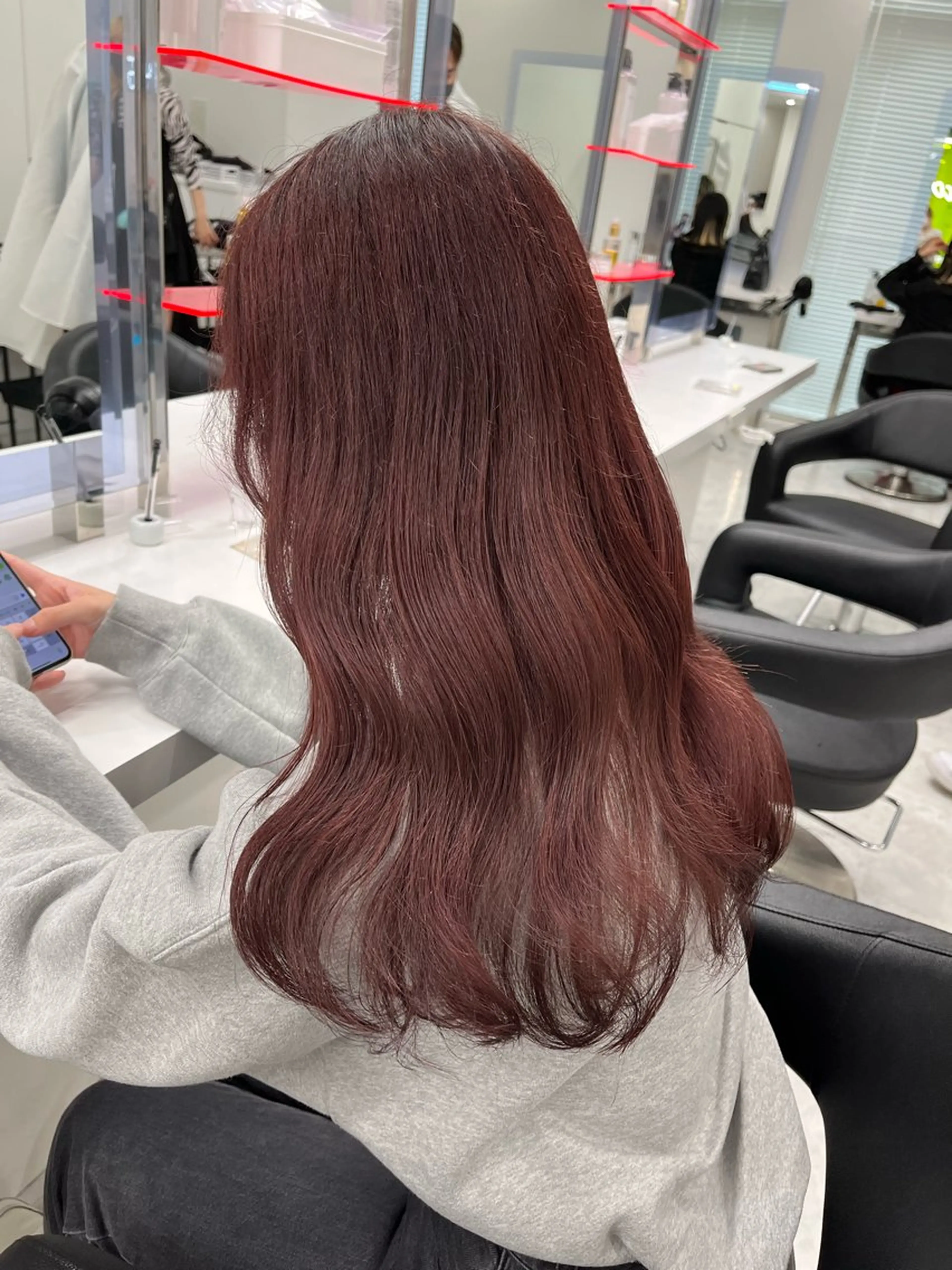 ロング ピンクブラウン 髪質改善 トリートメント 💗暖色カラー💗 ツヤ髪💗Mayaのヘアスタイル