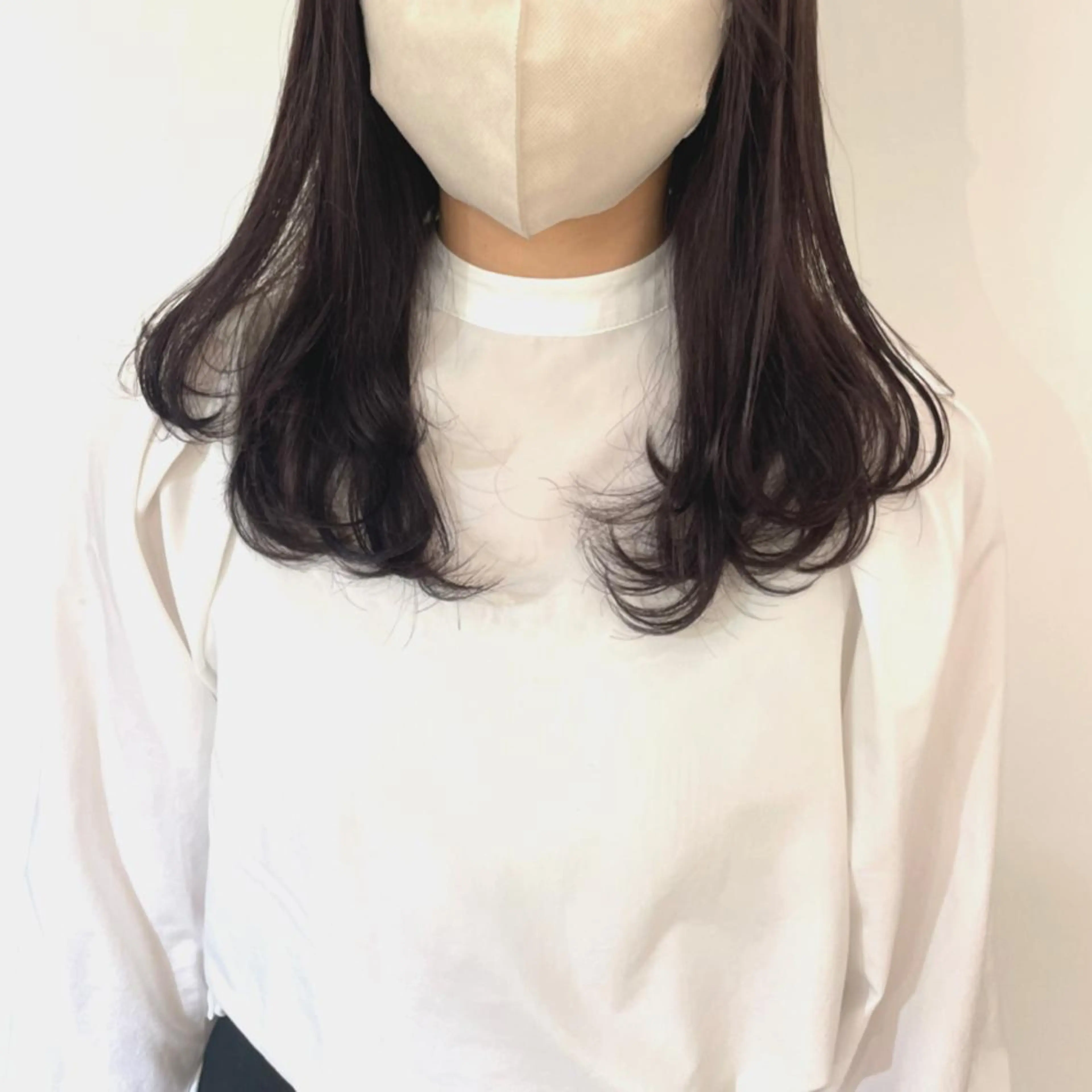 ミディアム カラー ヘアカラー 佐藤 梨里花 ❤︎のヘアスタイル