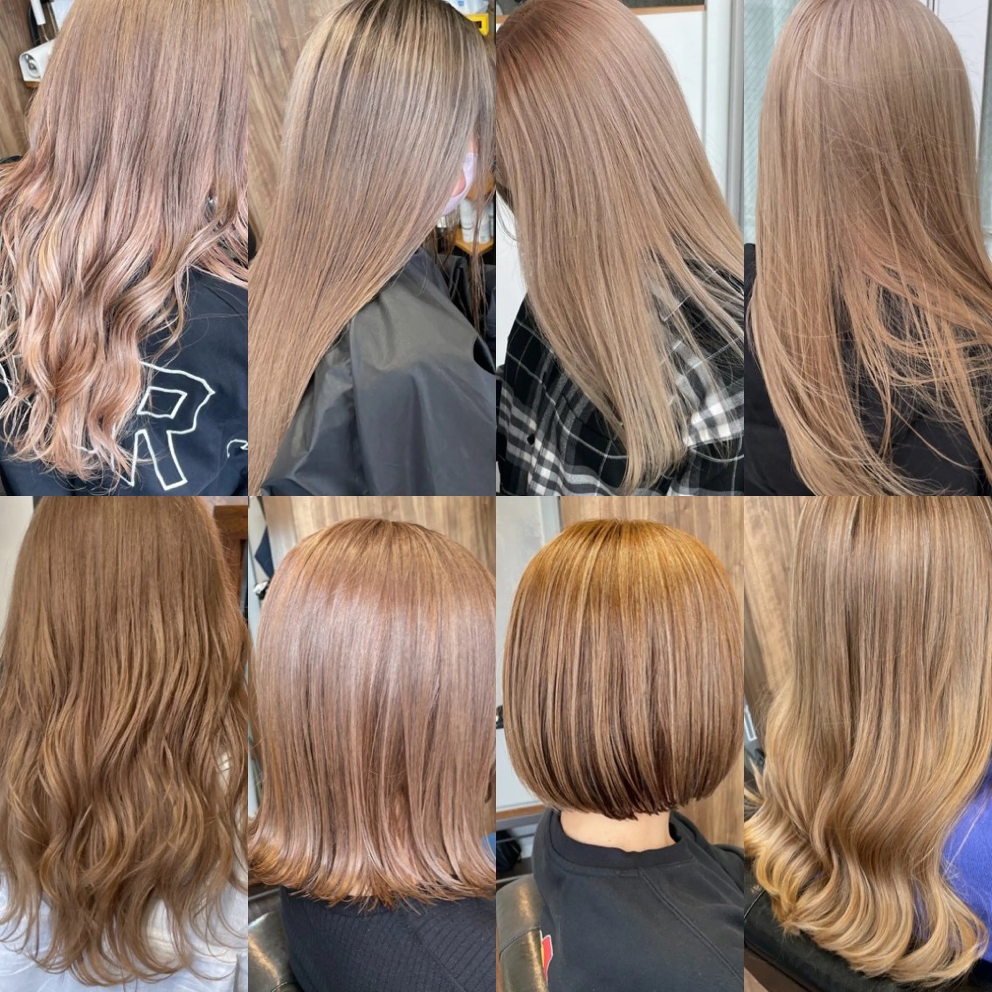 ミディアム カラー ヘアカラー トリートメント Lull (シェアサロンReco VIProom)所属・Lull1人美容室 バレイヤージュのヘアスタイル