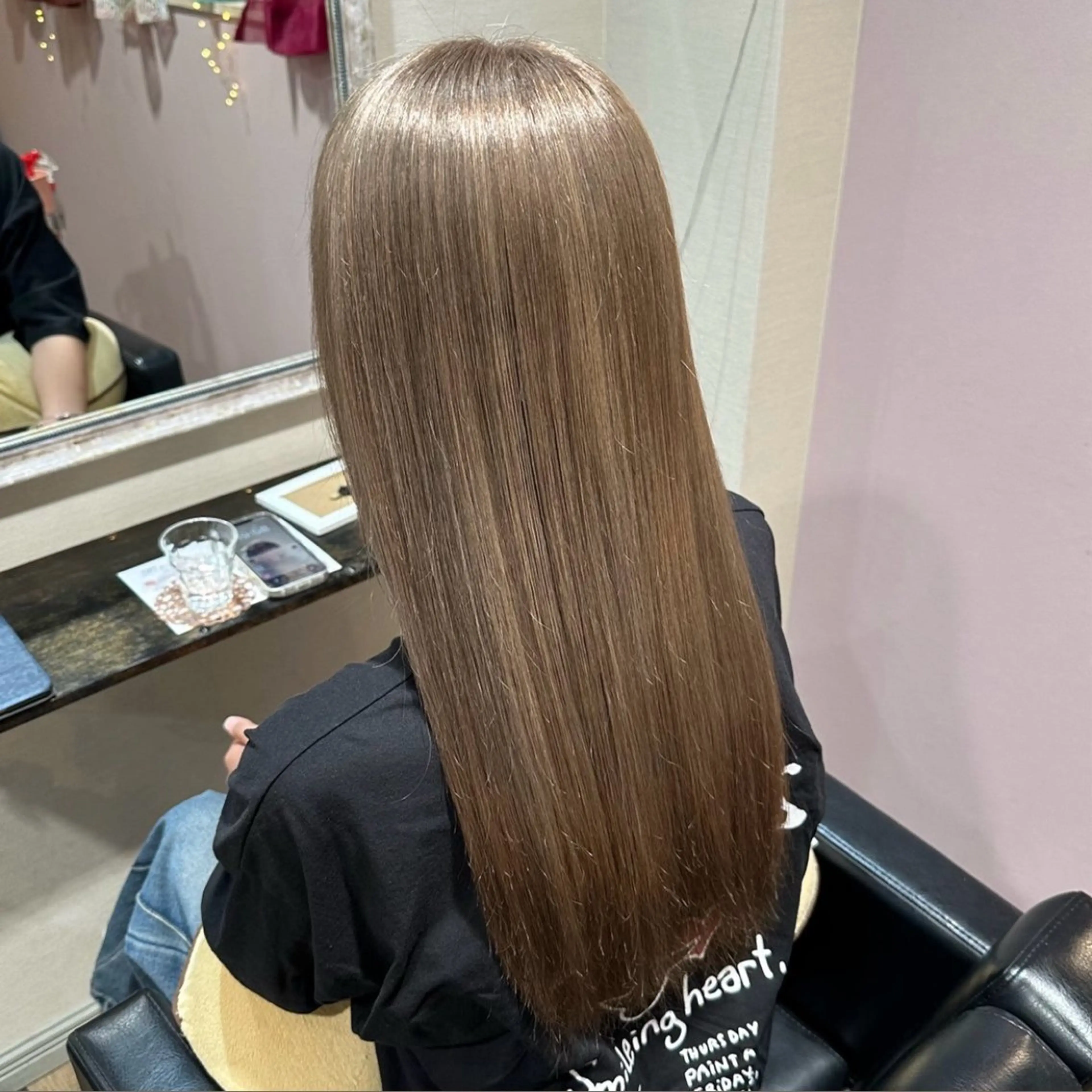 ロング カラー カット ヘアカラー トリートメント 柔らかいcolor ￤韓国￤🩰マユ🩰のヘアスタイル