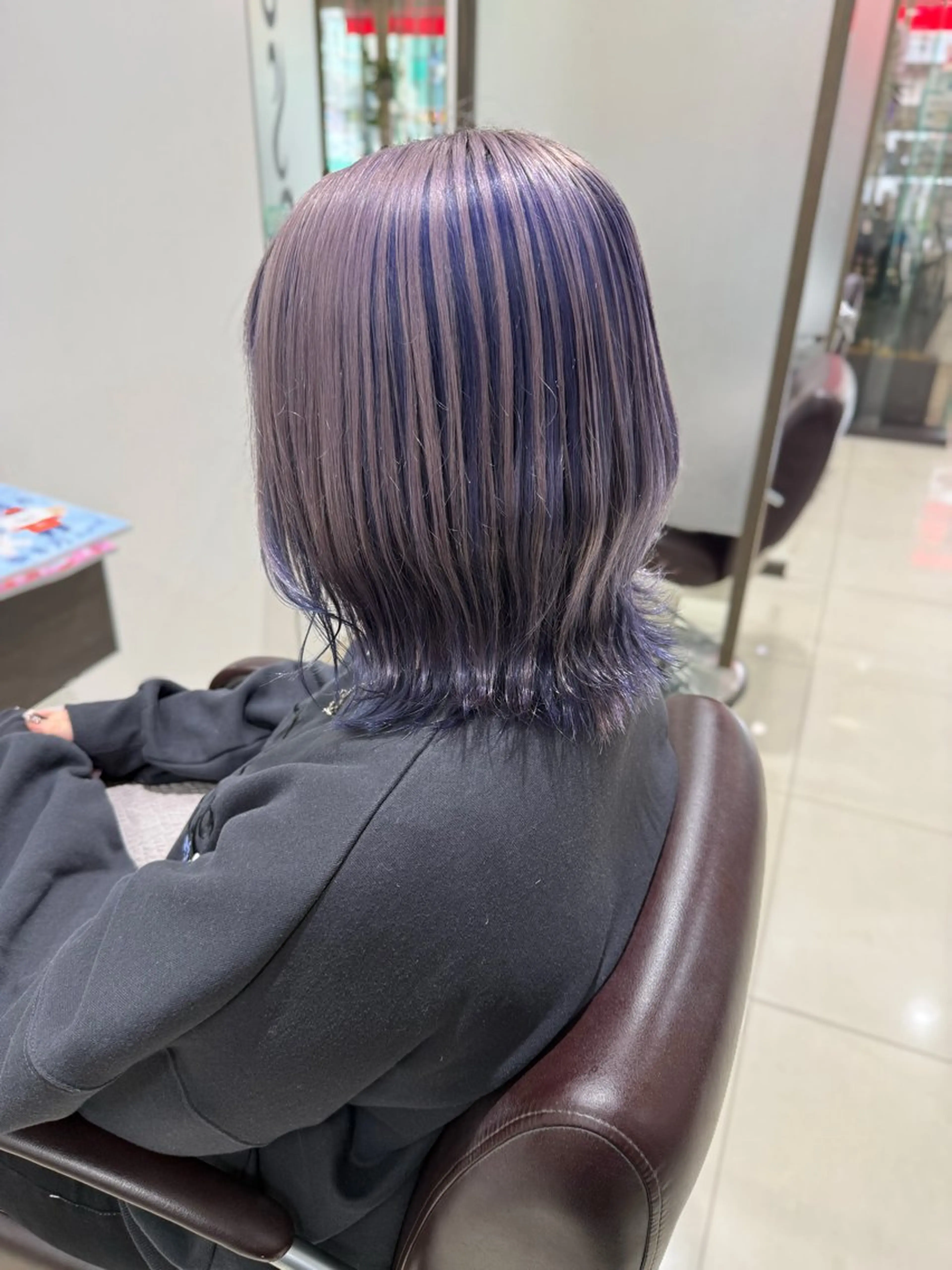 ショート カラー ラベンダーカラー パープルカラー ヘアカラー KEEN.所属・KEEN.渋沢/ ブリーチ/みなのヘアスタイル