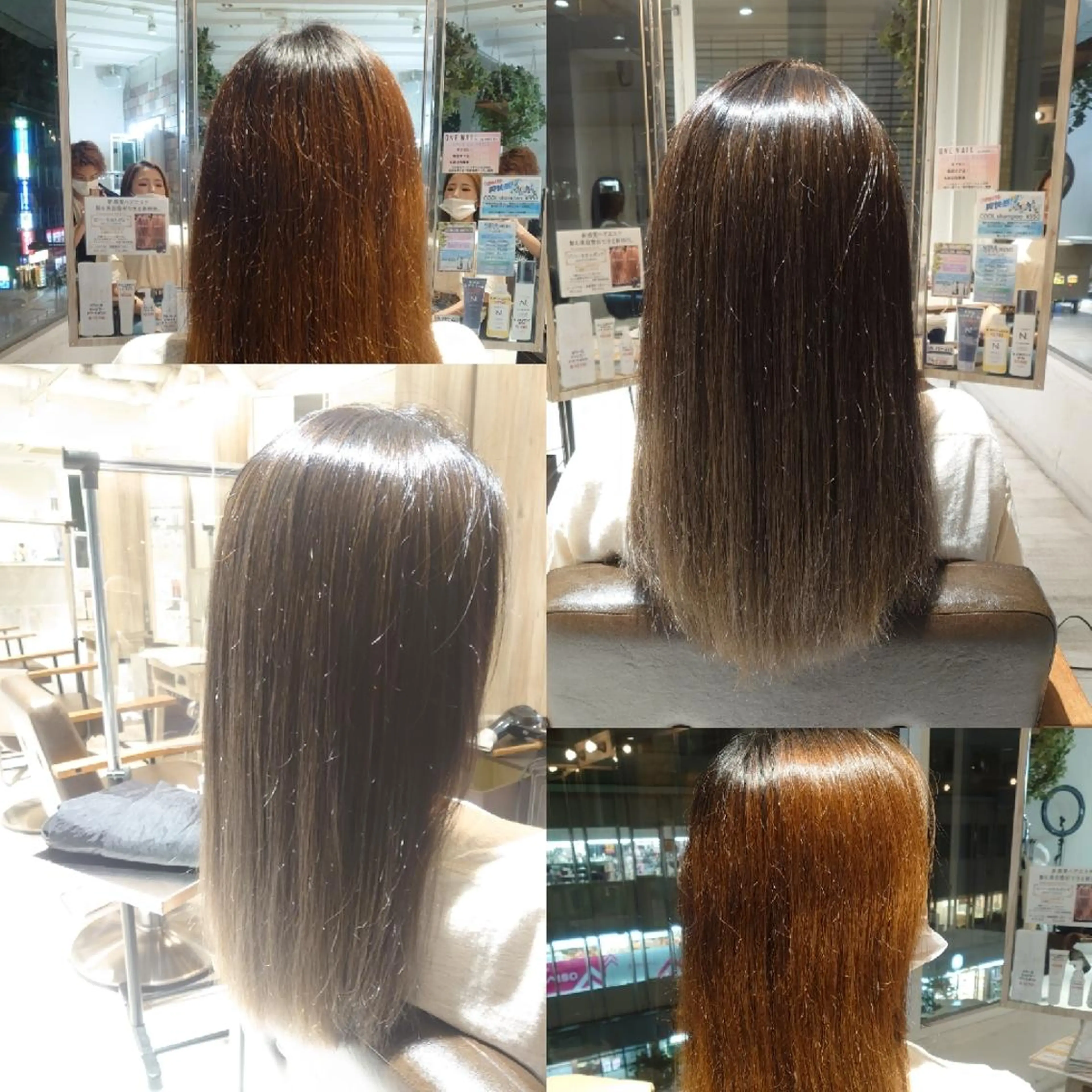 セミロング カラー ブリーチ グレージュ E Komo hair所属・Wow❕E Komo hair 永井一輝のヘアスタイル