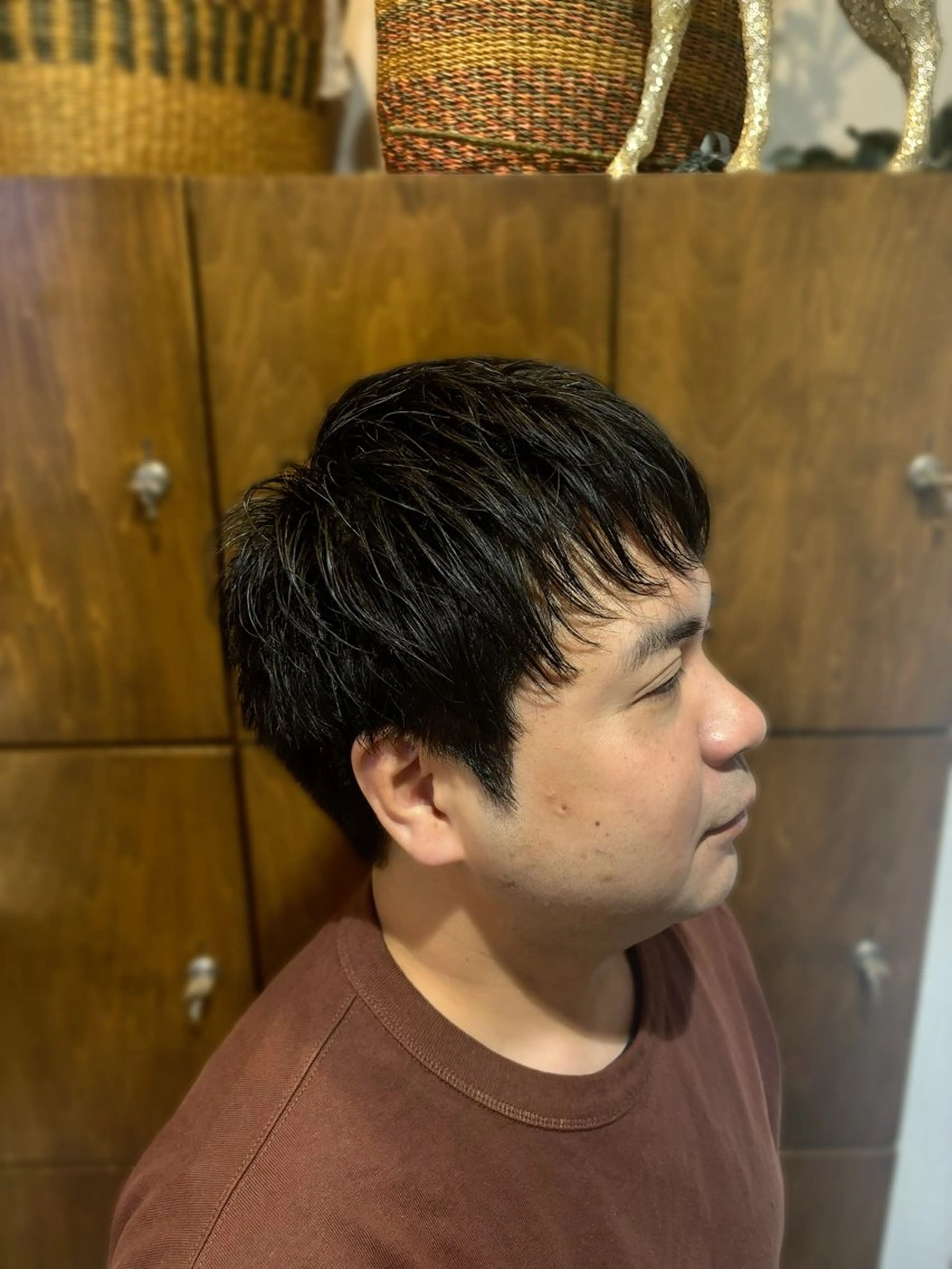 メンズ レイヤーカット/艶髪 /パーマaikoのヘアスタイル