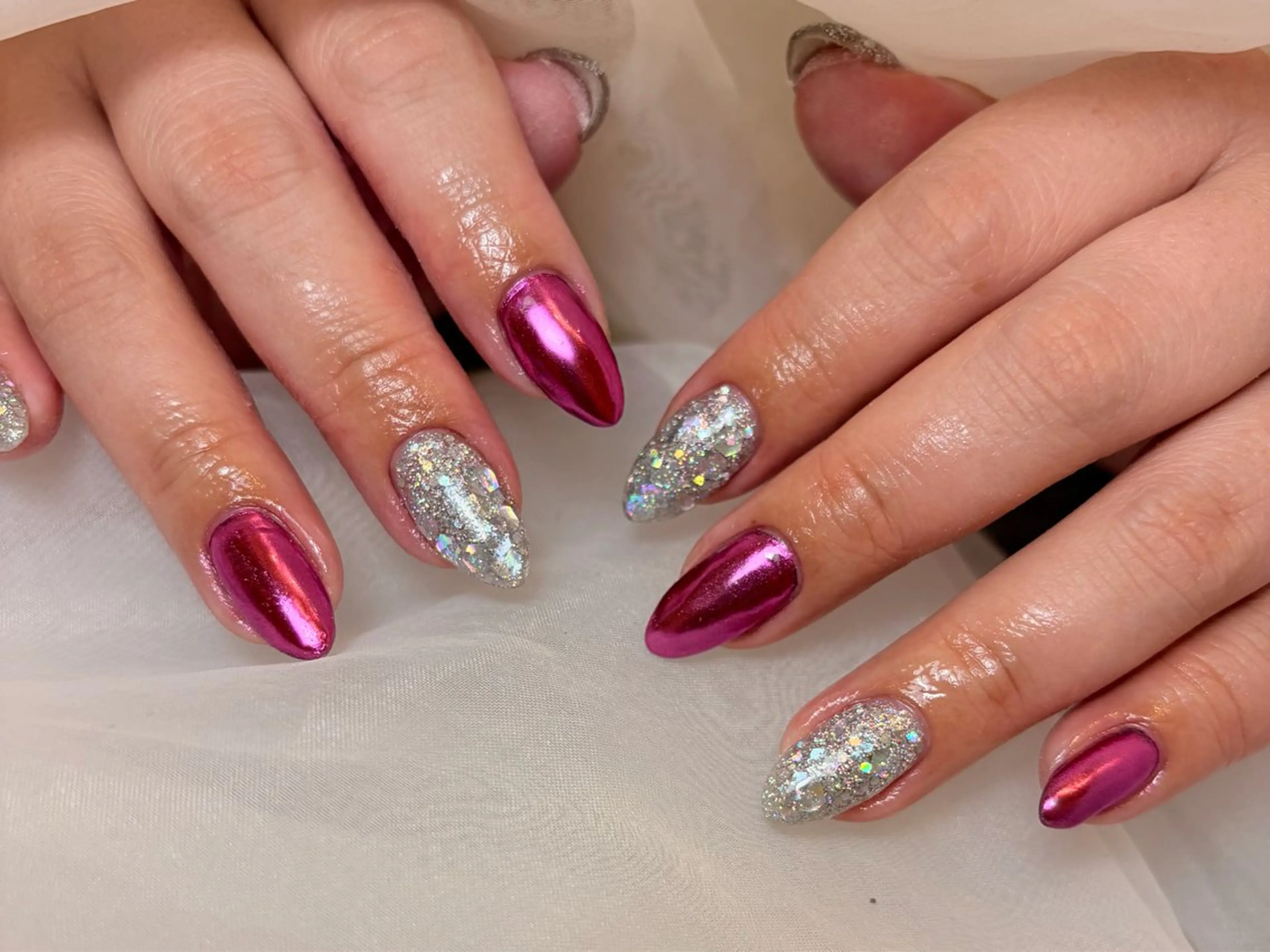 ネイル ハンドネイル nailsalonAxia所属・。*✧⛓️ mayu⛓️✧︎*。のネイルデザイン