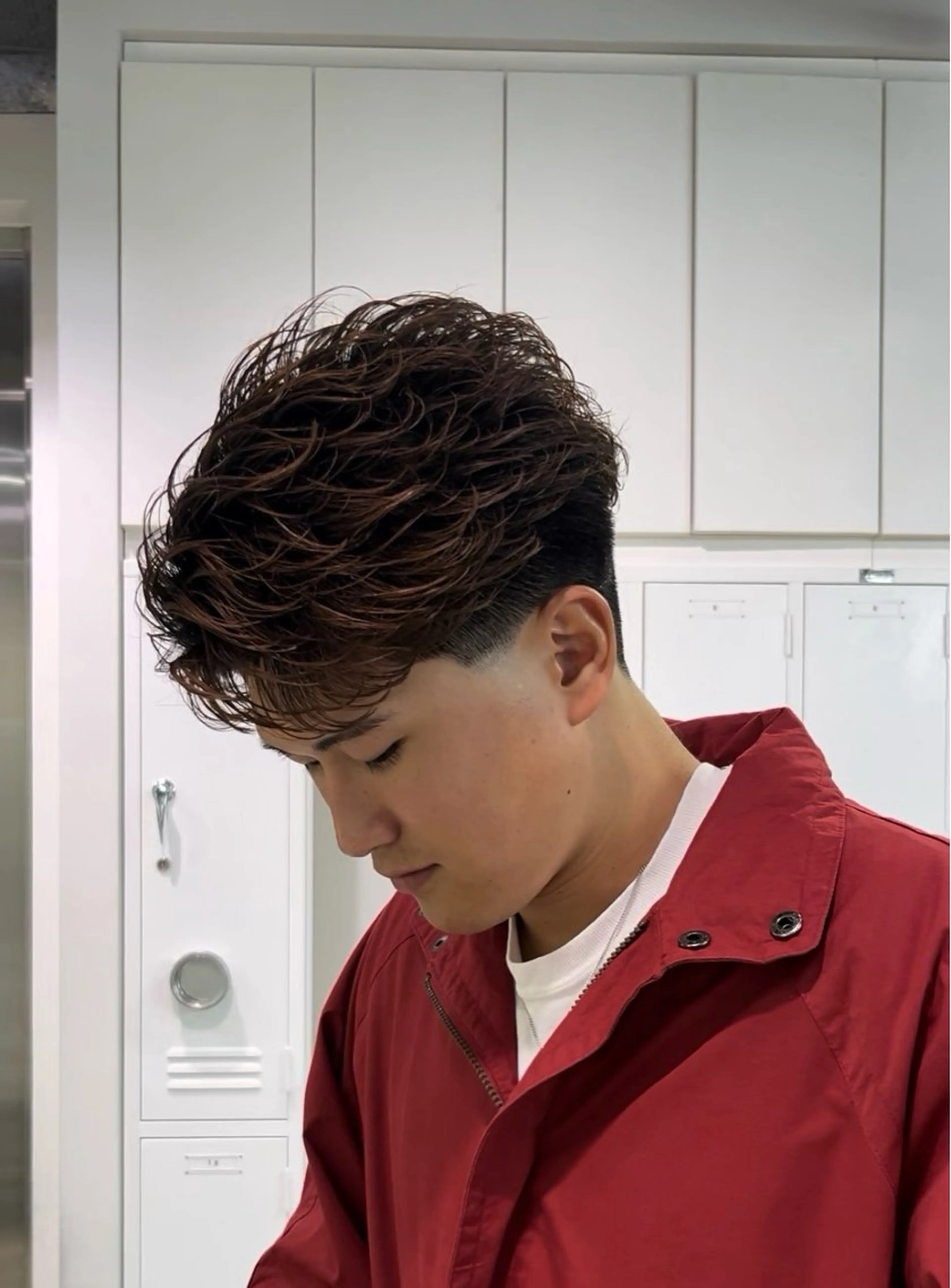 パーマ メンズ カット パーマ 夏果⭐︎fifth 天神 海外風パーマのヘアスタイル