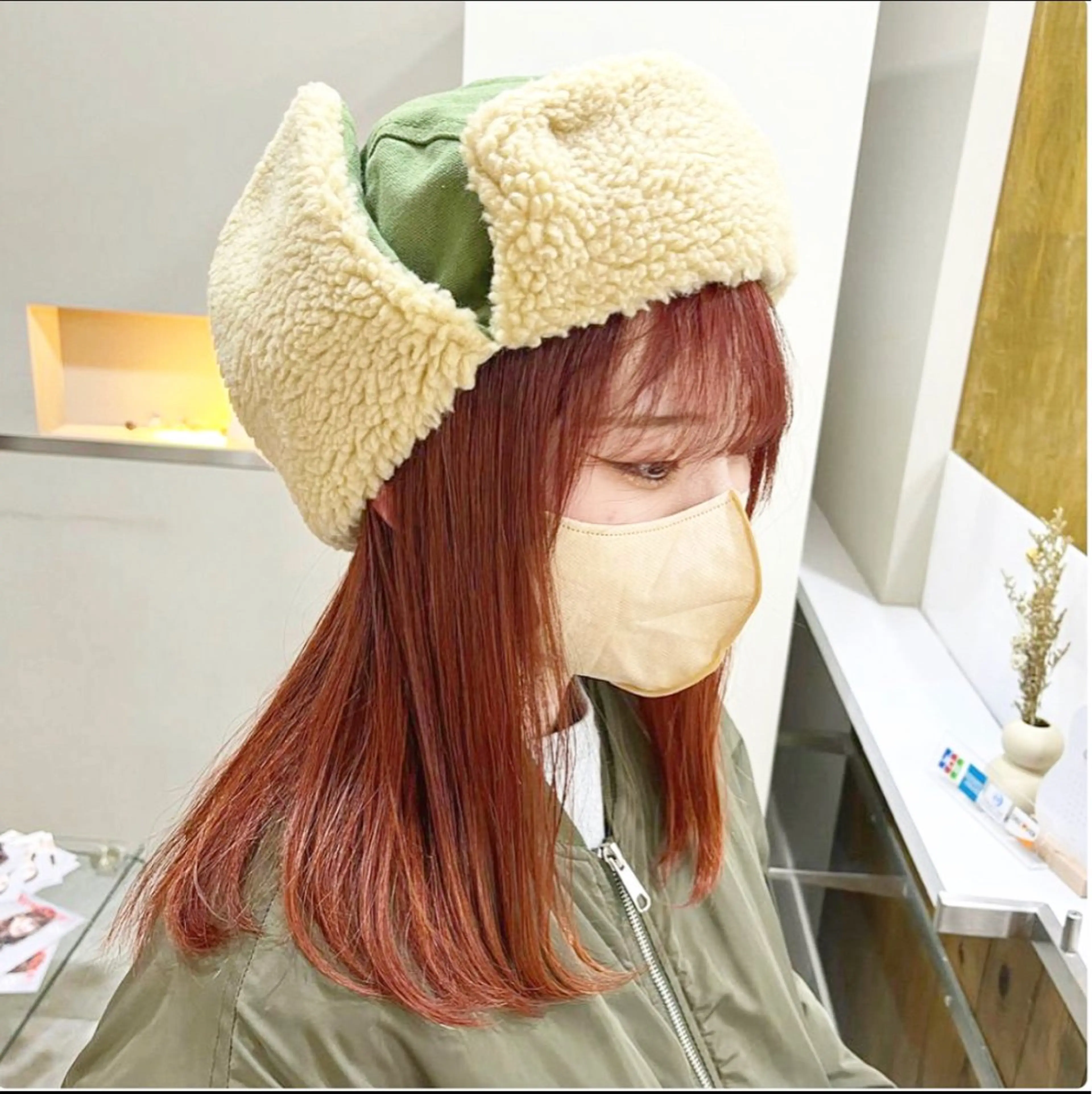 セミロング カラー ヘアアレンジ 似合わせ＋韓国カット ニシヤマ　マイのヘアスタイル