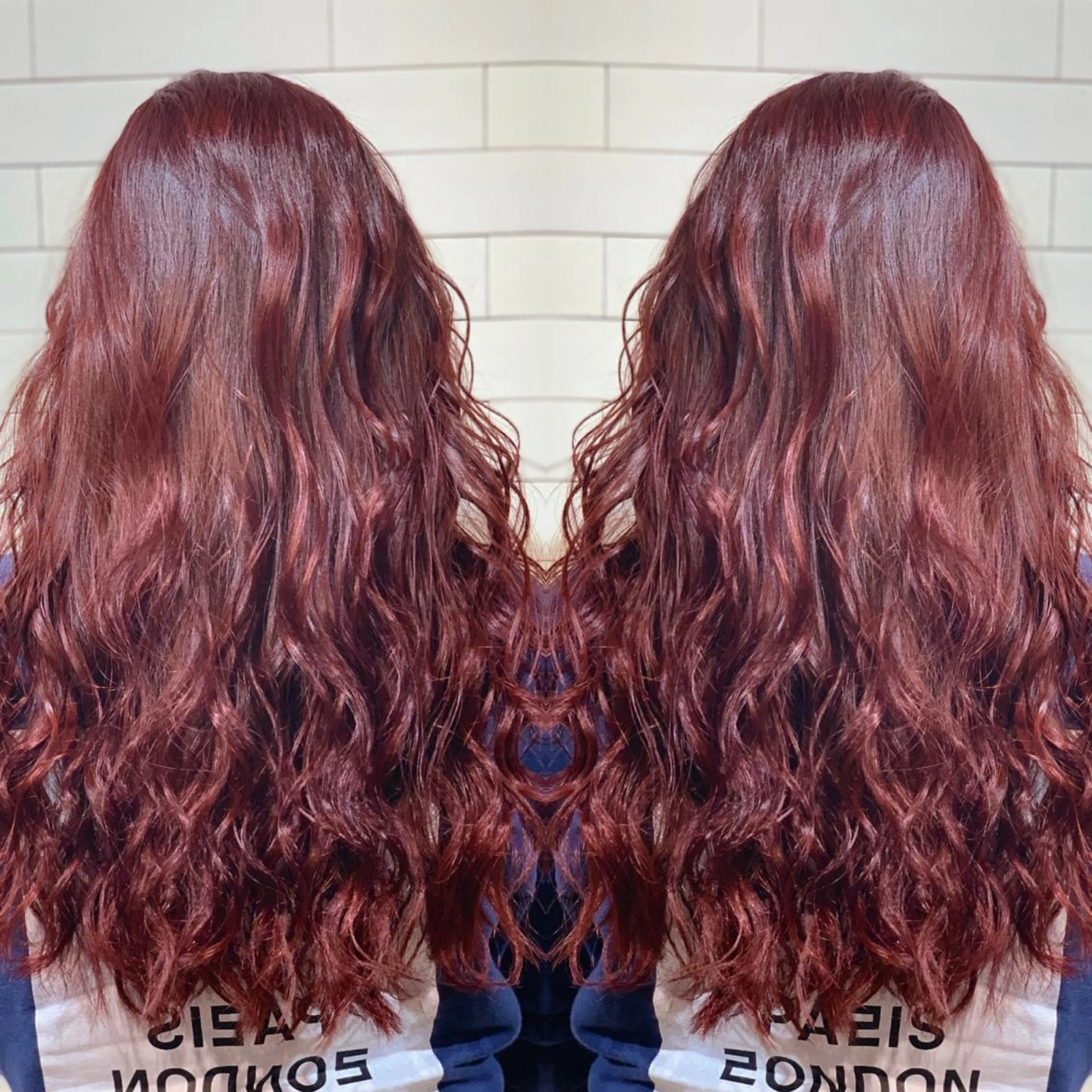 ロング カラー ヘアアレンジ 髪質改善×ハイトーン 中田啄也のヘアスタイル