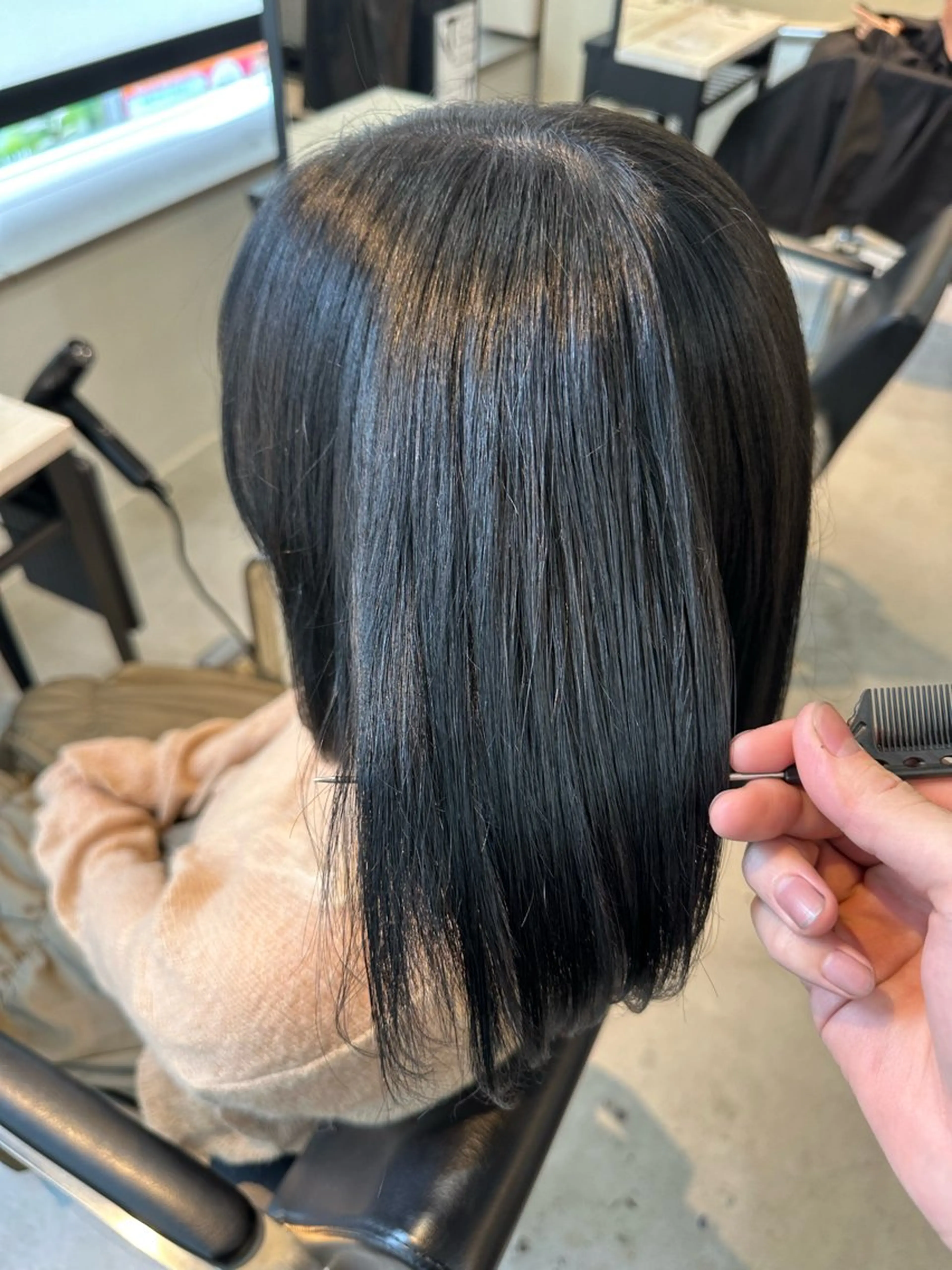 ミディアム 町田/透け感/透明感 Shibuのヘアスタイル