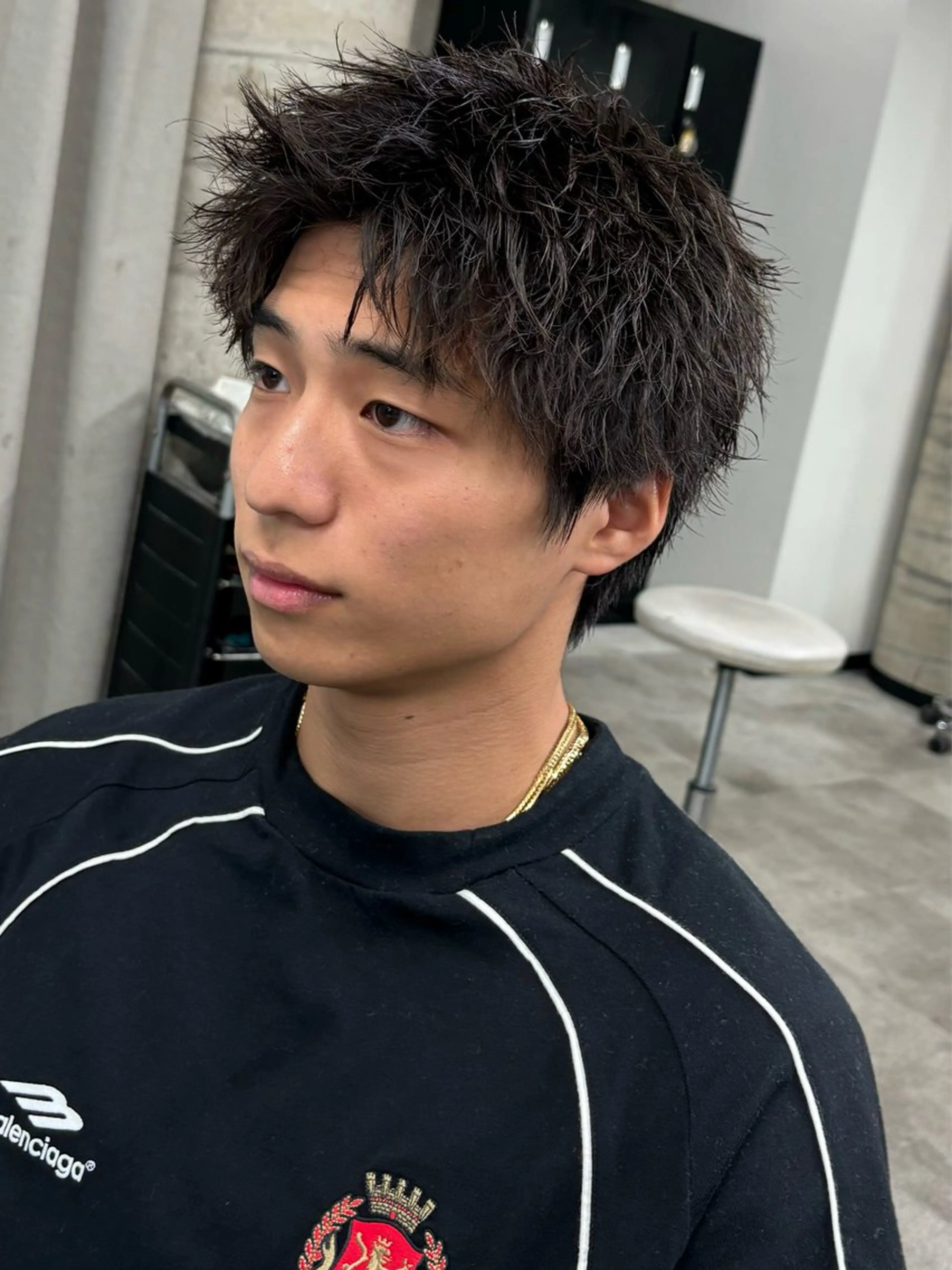 ショート パーマ メンズ era2d所属・マコト/心斎橋 メンズ専門店のヘアスタイル