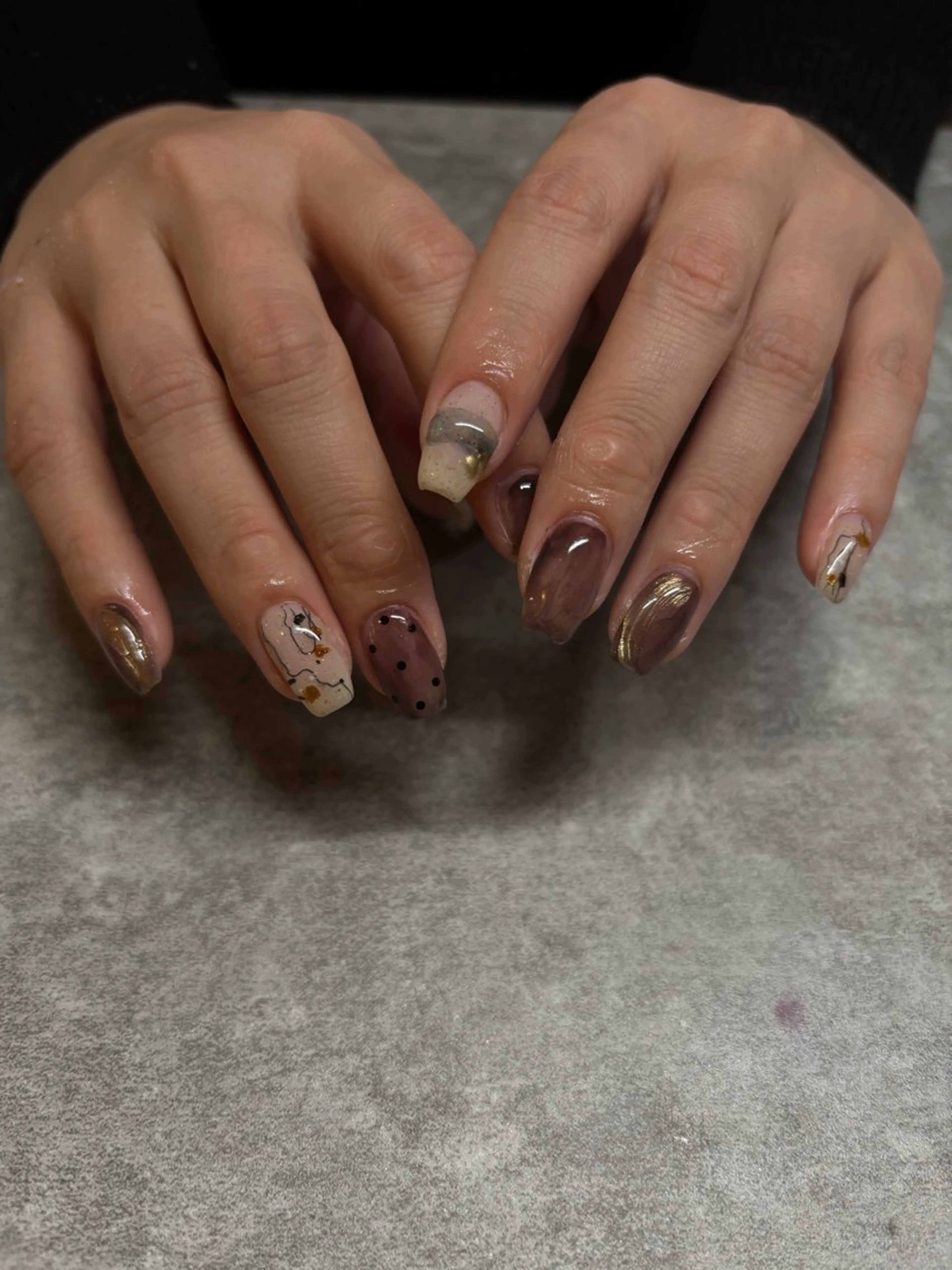 ネイル ハンドネイル 【新宿三丁目】 もえNoël🎨🤍のネイルデザイン