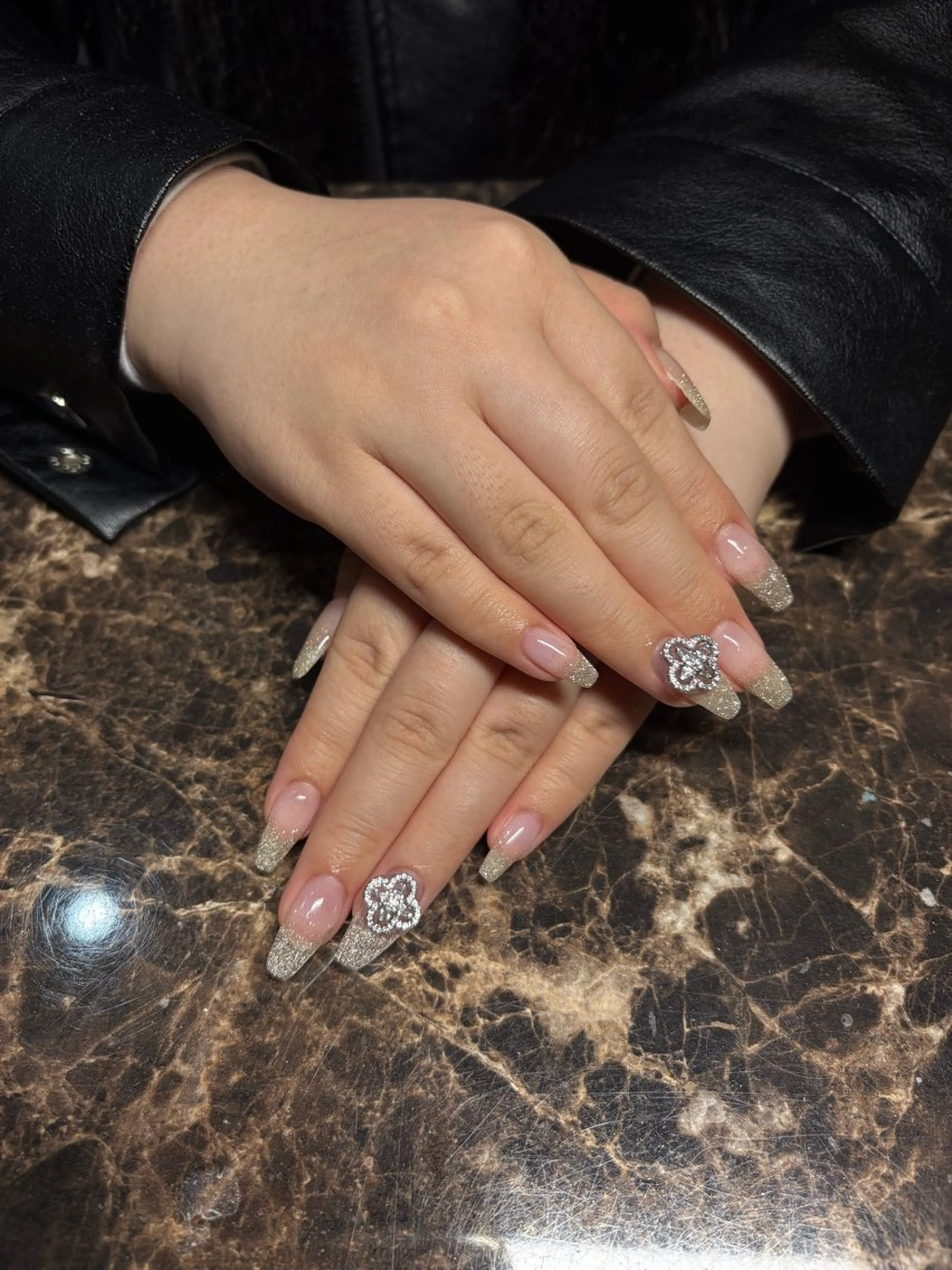 ネイル ラメ(グリッター) ラメグラデーション ハンドネイル IROHA nail所属・IROHA NAIL Rinonのネイルデザイン