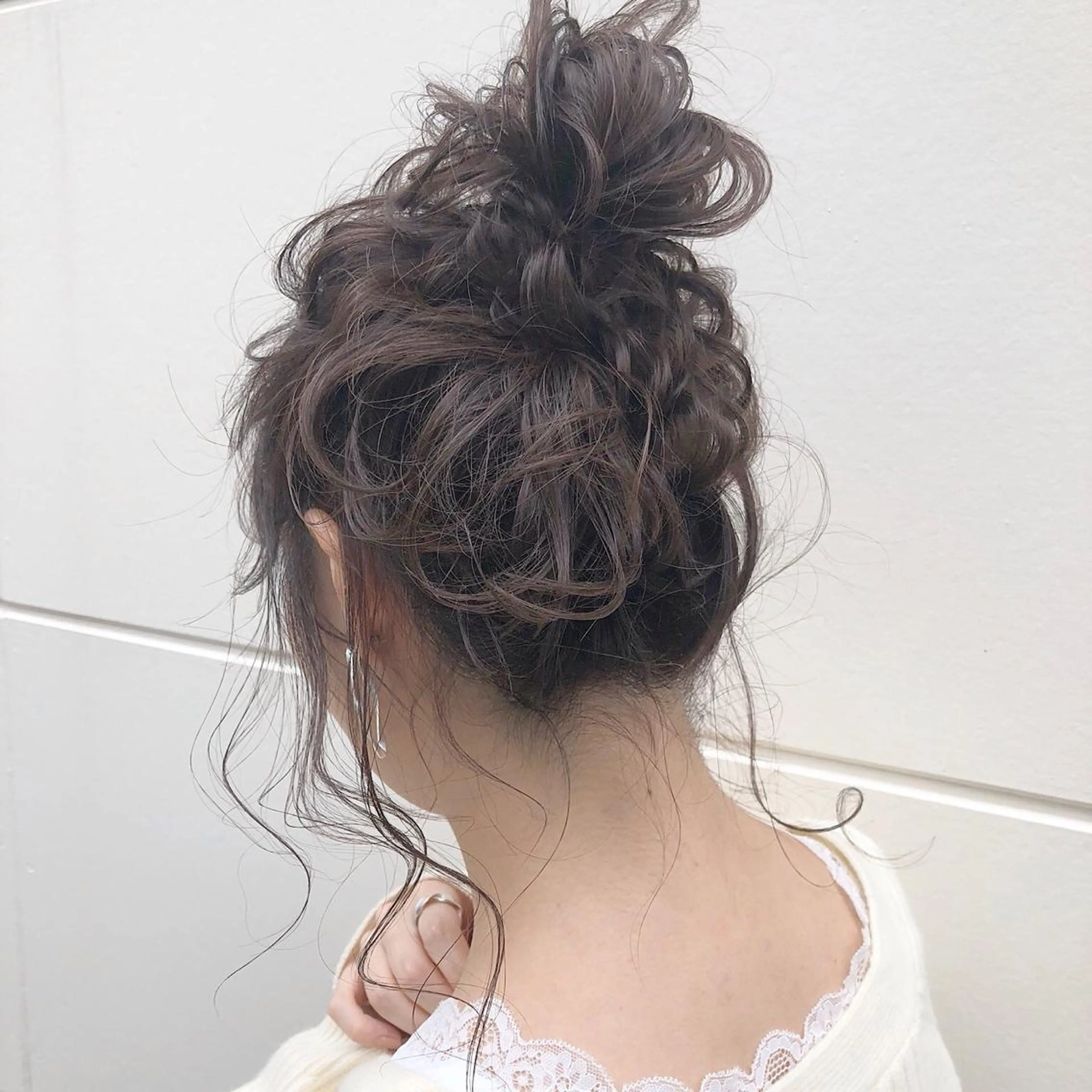 セミロング カラー ヘアアレンジ 榎園 由美のヘアスタイル