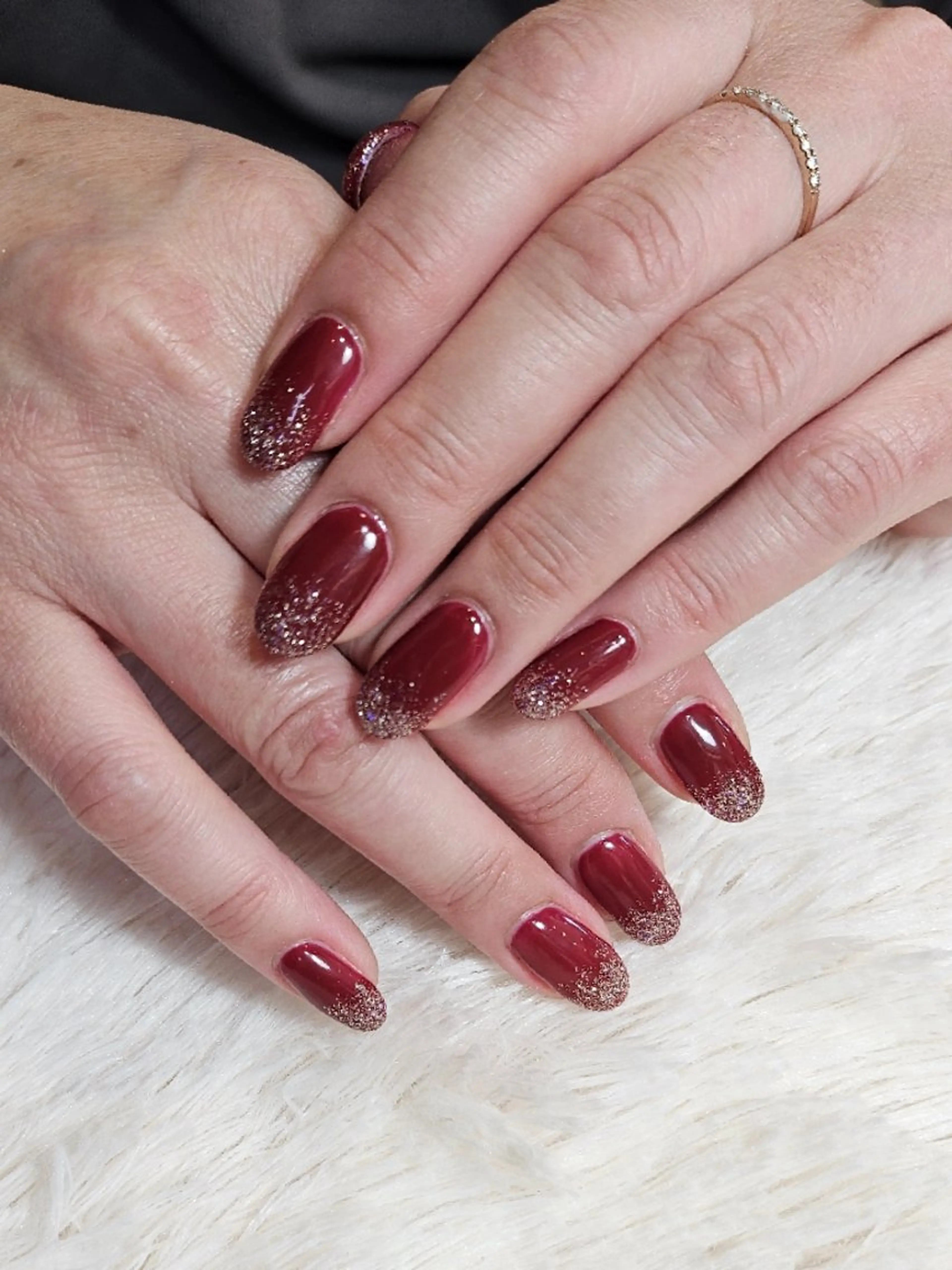 ネイル ラメ(グリッター) ラメグラデーション ワンカラーネイル ハンドネイル plus j yuuのネイルデザイン