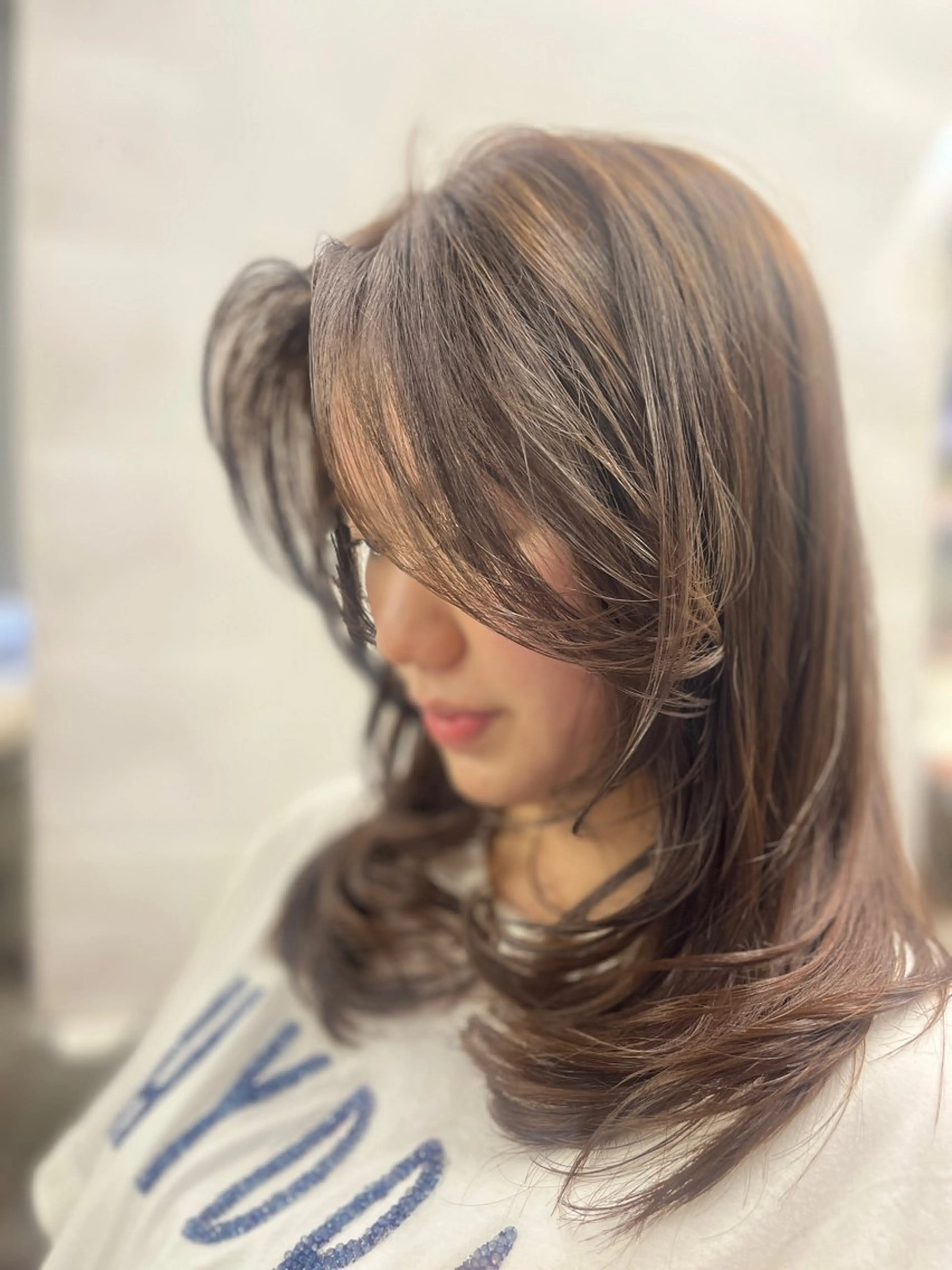 👩🏼ブリーチ無し👩🏼透明感カラー&1ステップトリートメントの写真