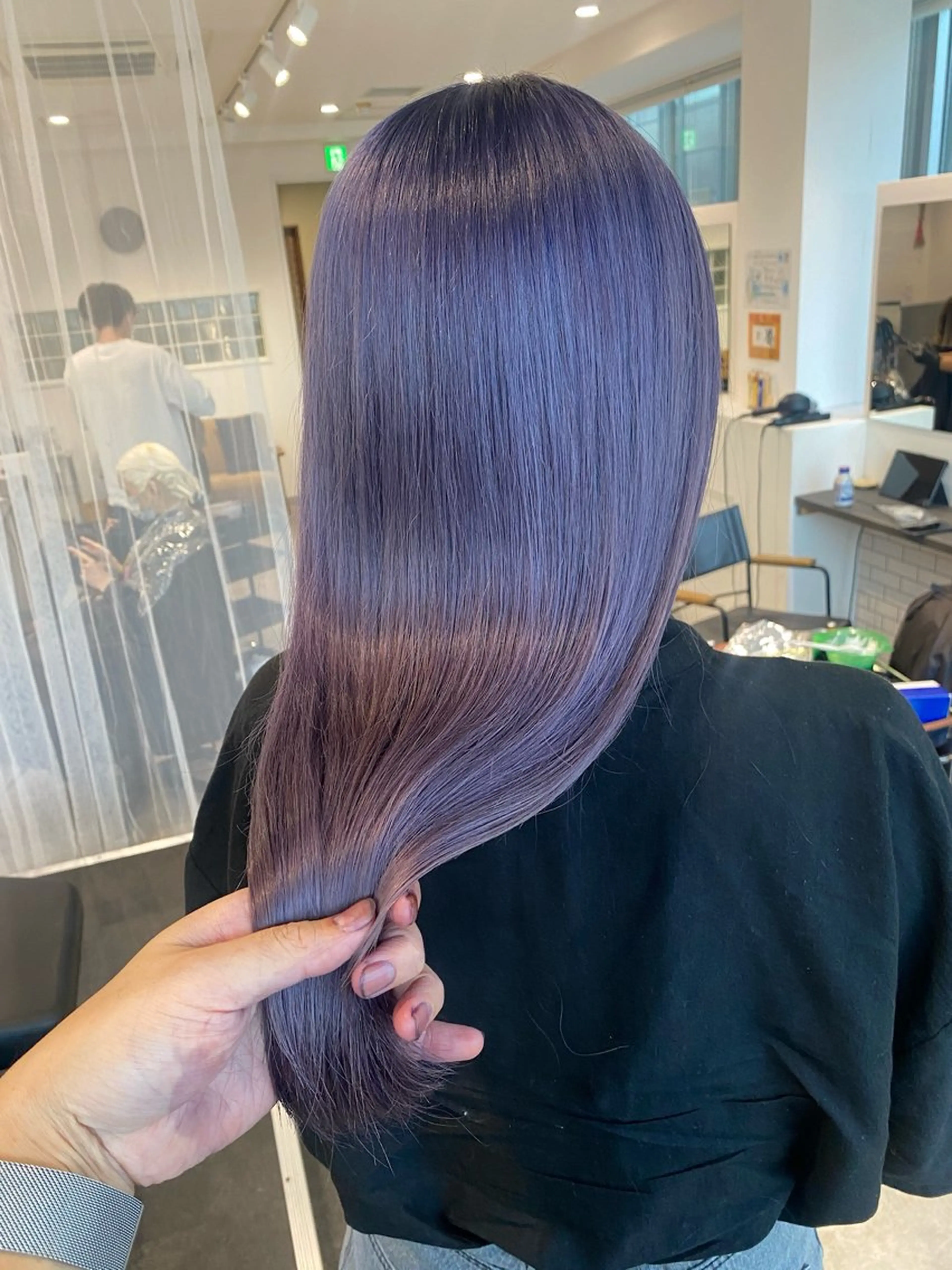 ミディアム パーマ エクステ 髪質改善 韓国風ヘア レイヤーカット トリートメント JILBLAN京都 ショート/ハイライトのヘアスタイル