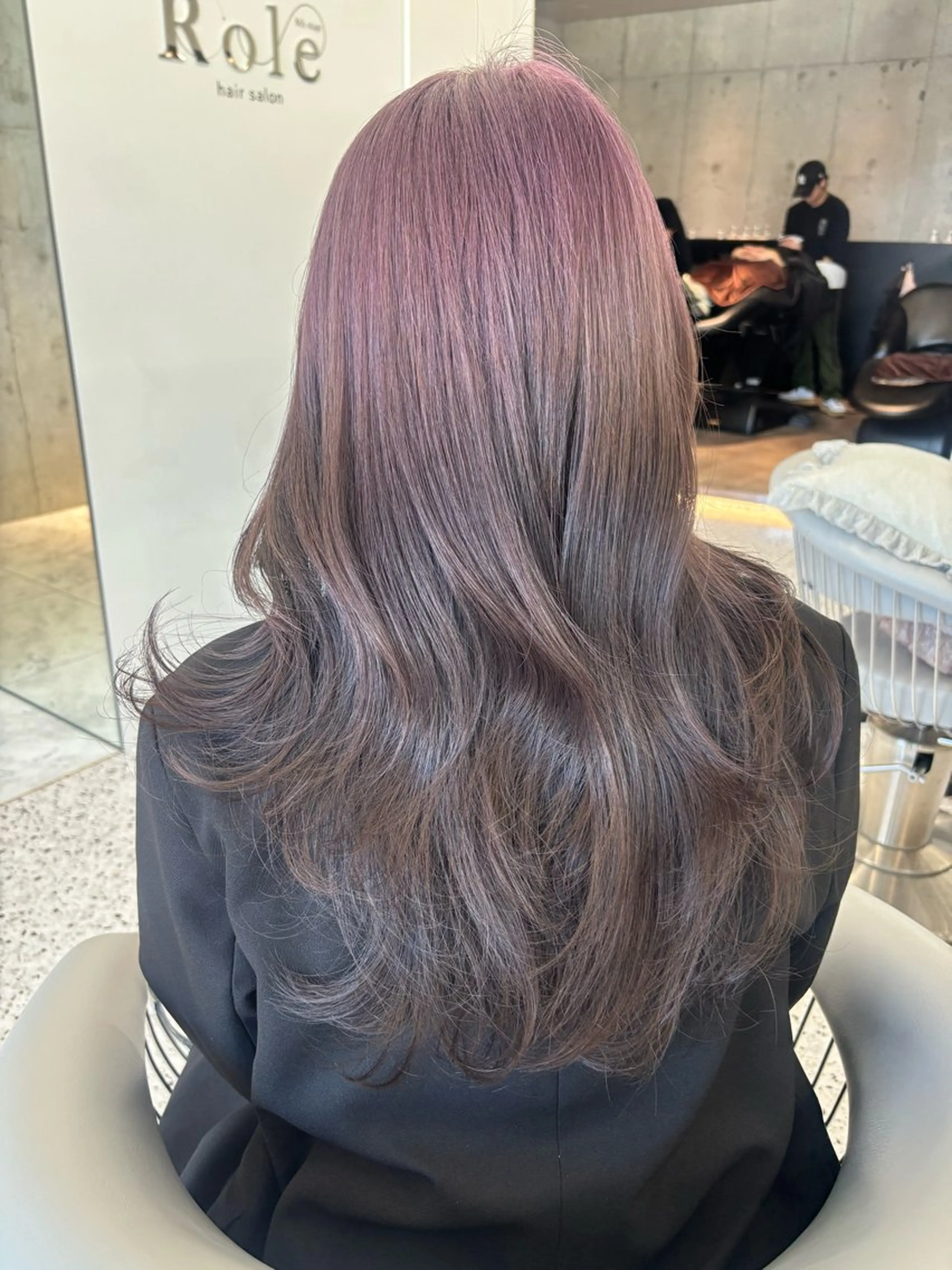 ミディアム ヘアカラー rina／ベージュ ワンホン/韓国ヘアのヘアスタイル