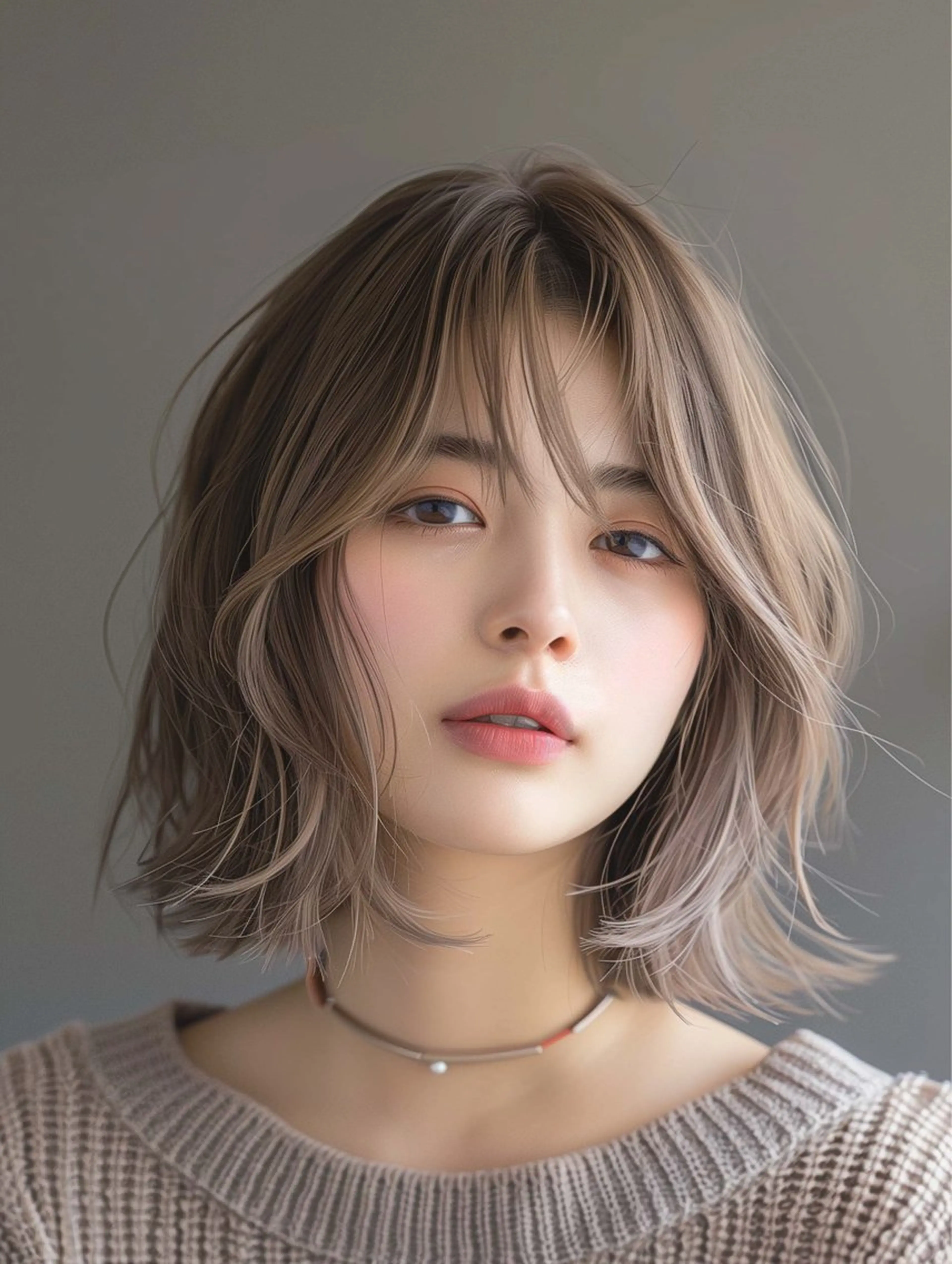 ミディアム カラー カット ヘアカラー トリートメント ✨シルクストレート✨ 美髪髪質改善Yukiのヘアスタイル