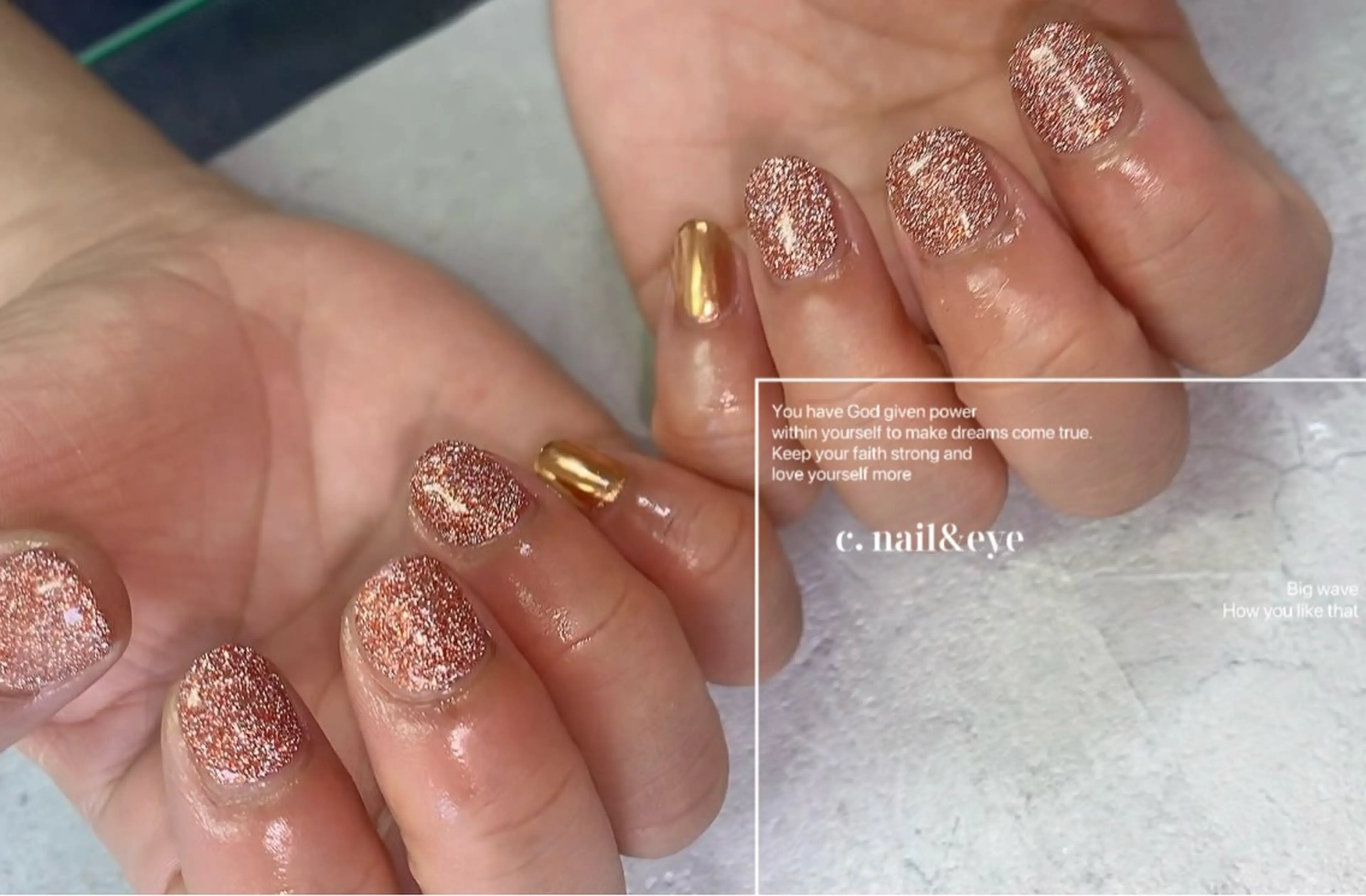 ネイル 長さ出し フットネイル フレンチネイル 氷ネイル・うるうるネイル マグネットネイル C.Nail &Eye筑紫駅のネイルデザイン