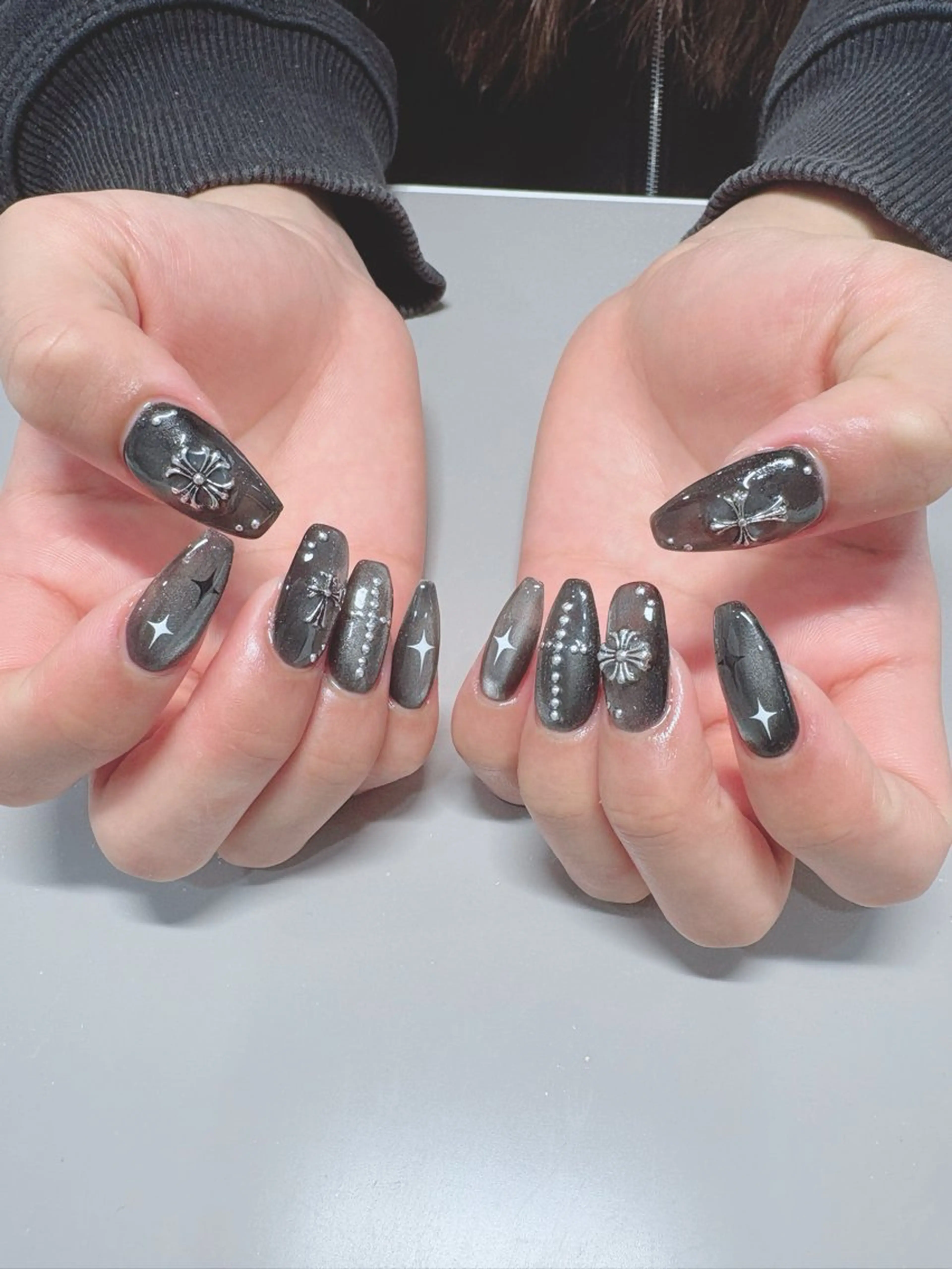 ネイル ハンドネイル THE BALM Rihoのネイルデザイン