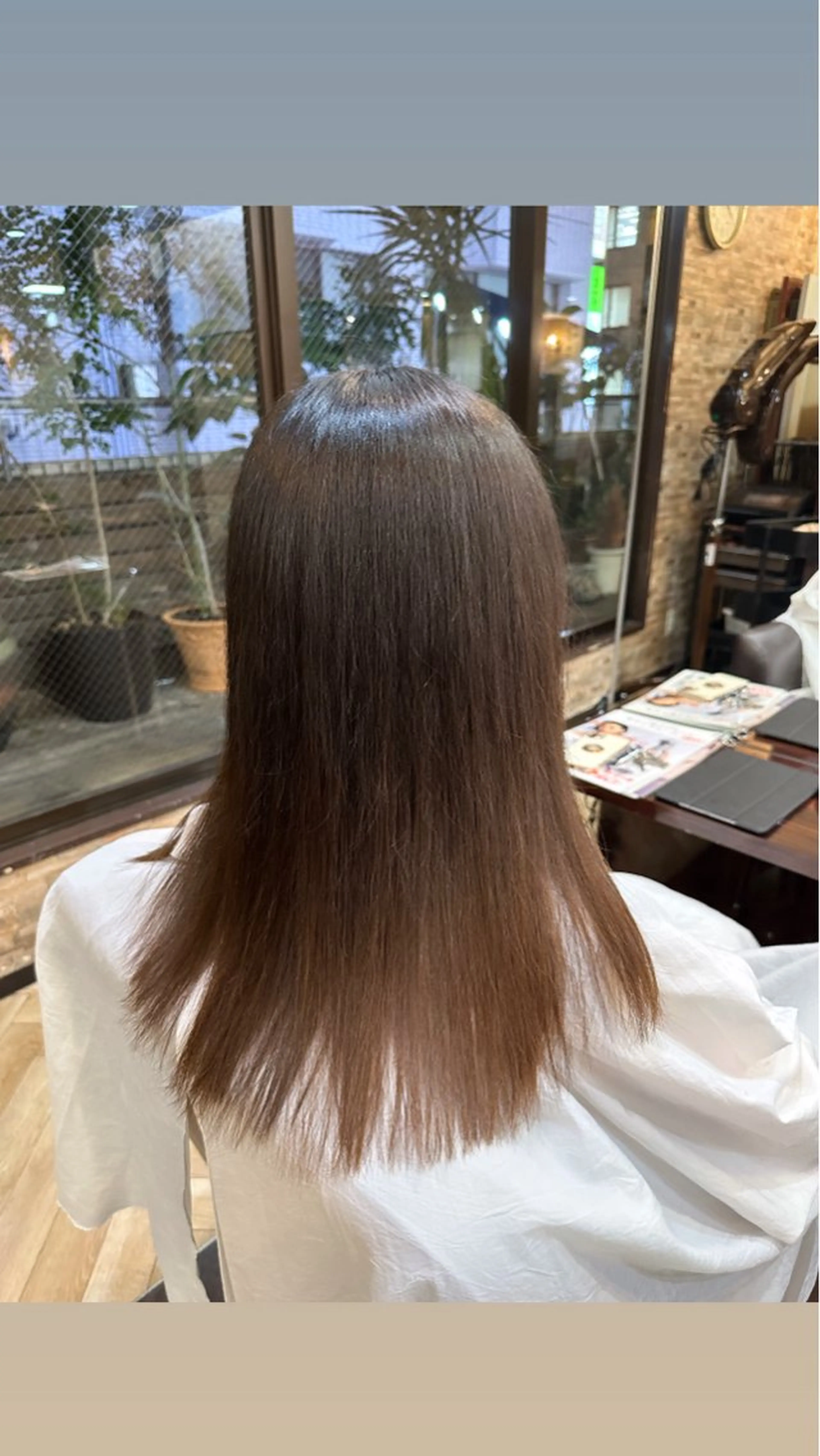 ロング トリートメント 縮毛矯正&髪質改善/ きょうの🐺のヘアスタイル