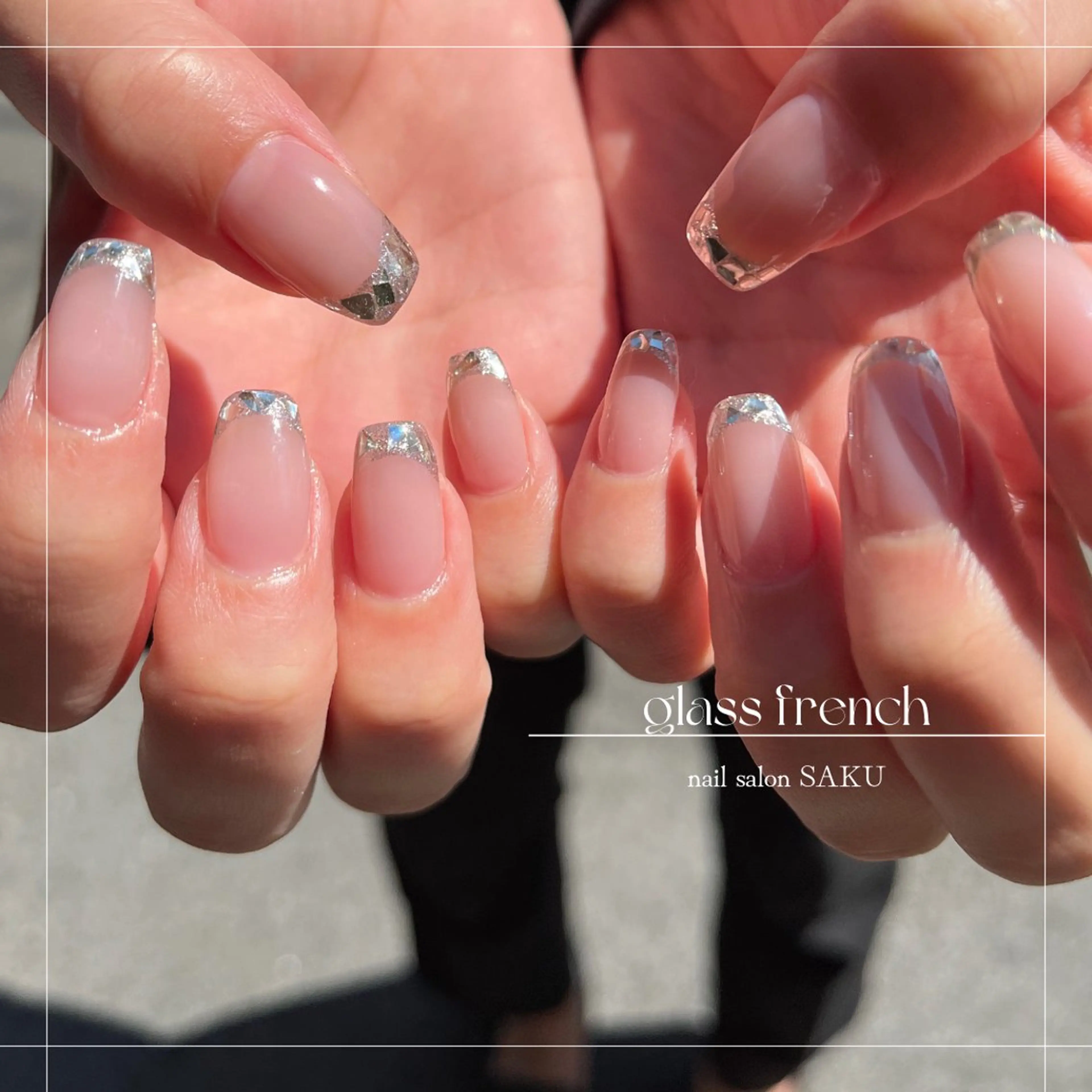 ネイル ニュアンスネイル シンプルネイル ハンドネイル SAKU  nail[サクネイル]所属・SAKU nail 作島茜のネイルデザイン