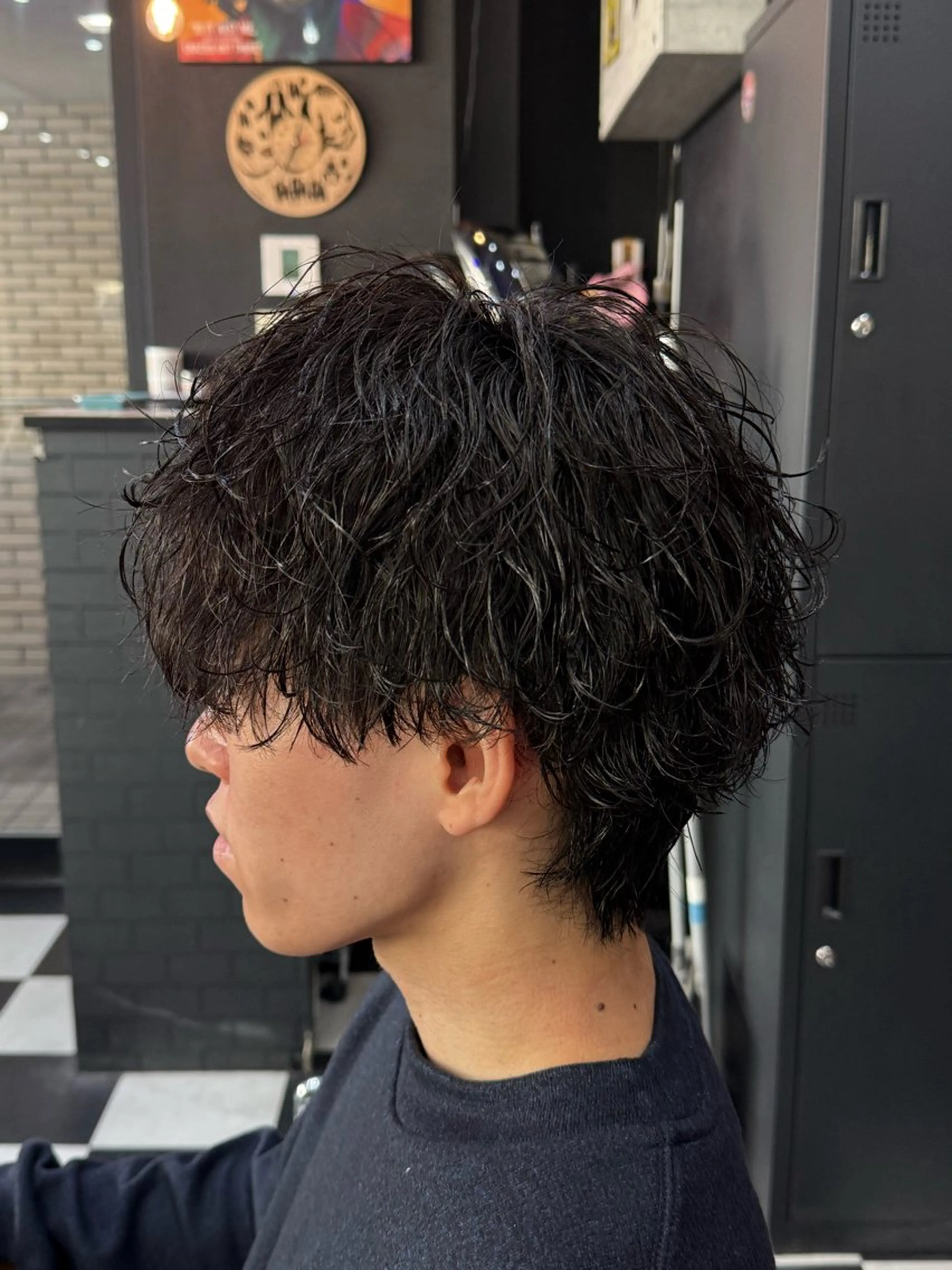 ミディアム パーマ メンズ パーマ joker所属・京都/伏見/メンズ/ 石田昂のヘアスタイル