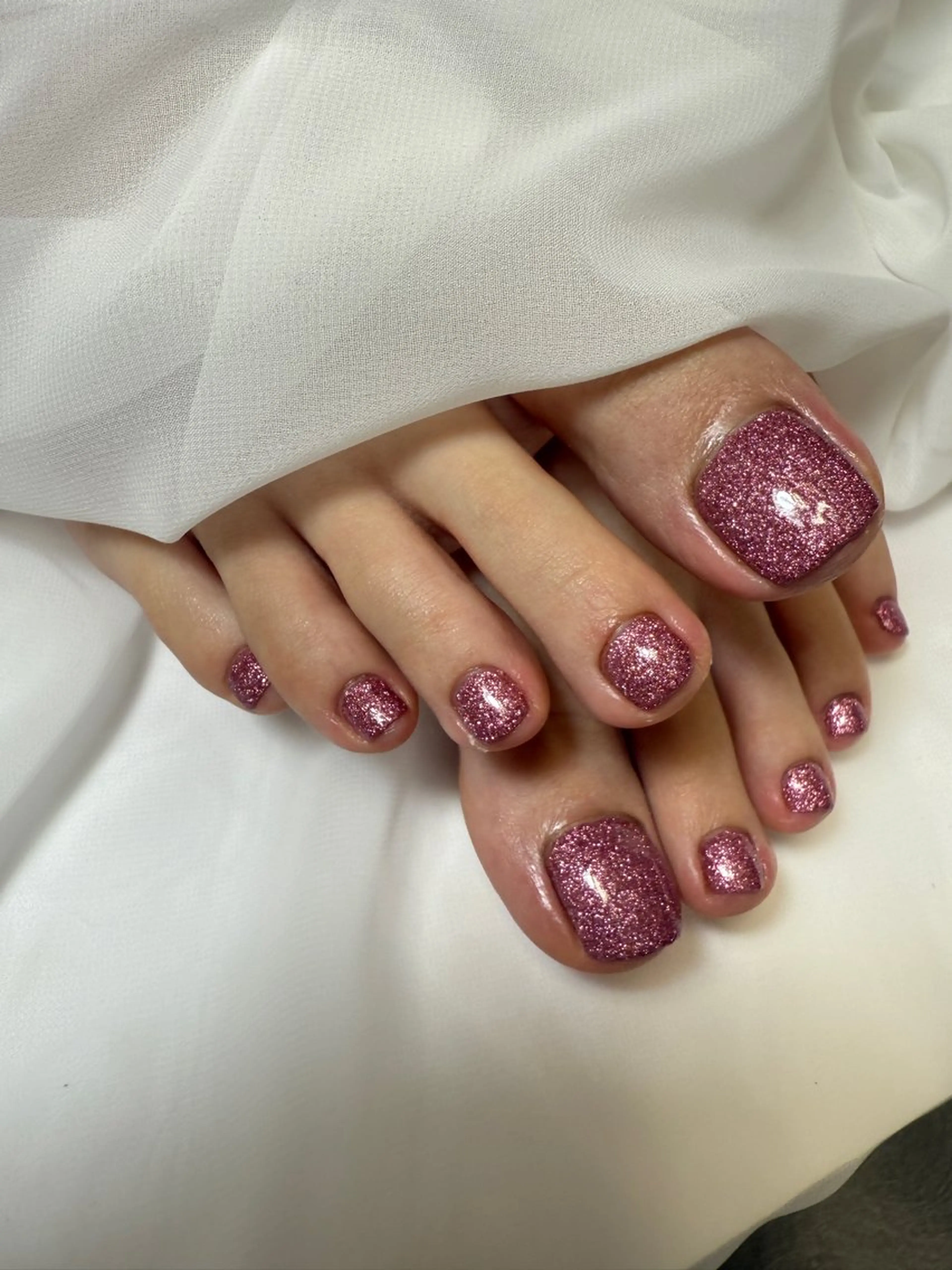 【フット】ワンカラーネイル🐾2色までOK！（オフ込み）フットバス付の写真