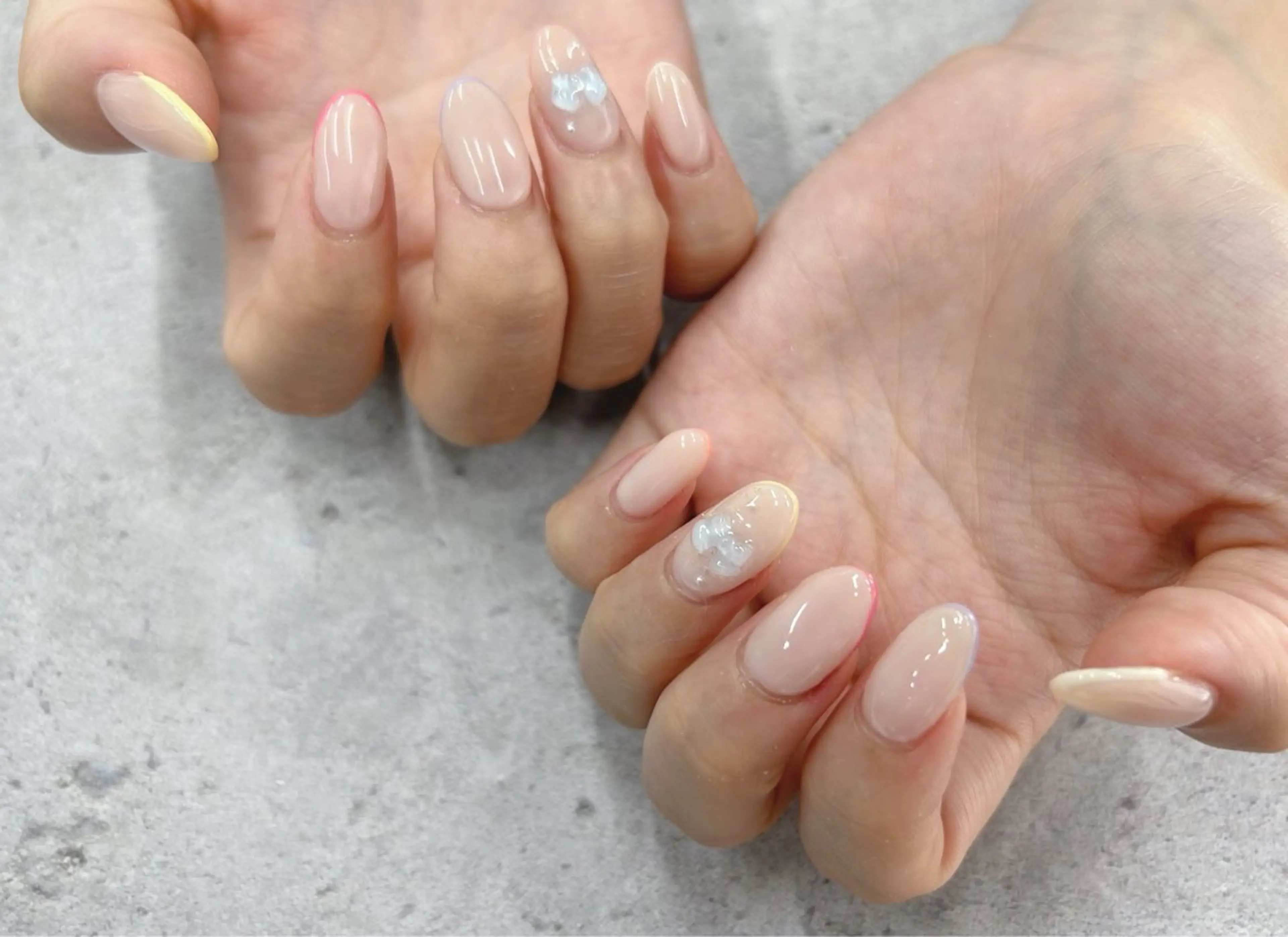 ネイル フレンチネイル ハンドネイル Nail Salon agré所属・agré ネイルサロン　アグレのネイルデザイン