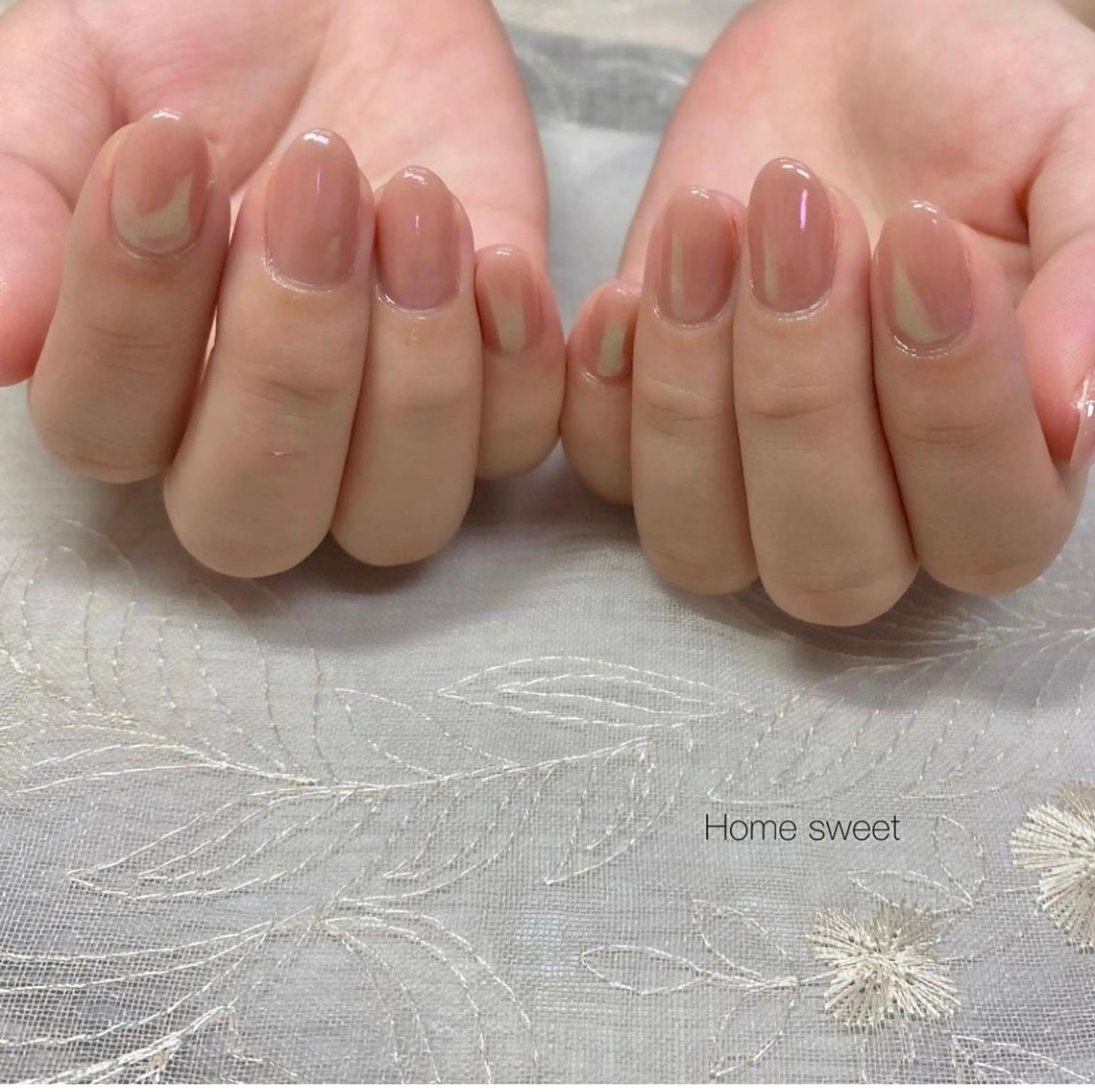 ネイル オーロラネイル ハンドネイル ショートネイル. Home sweetのネイルデザイン