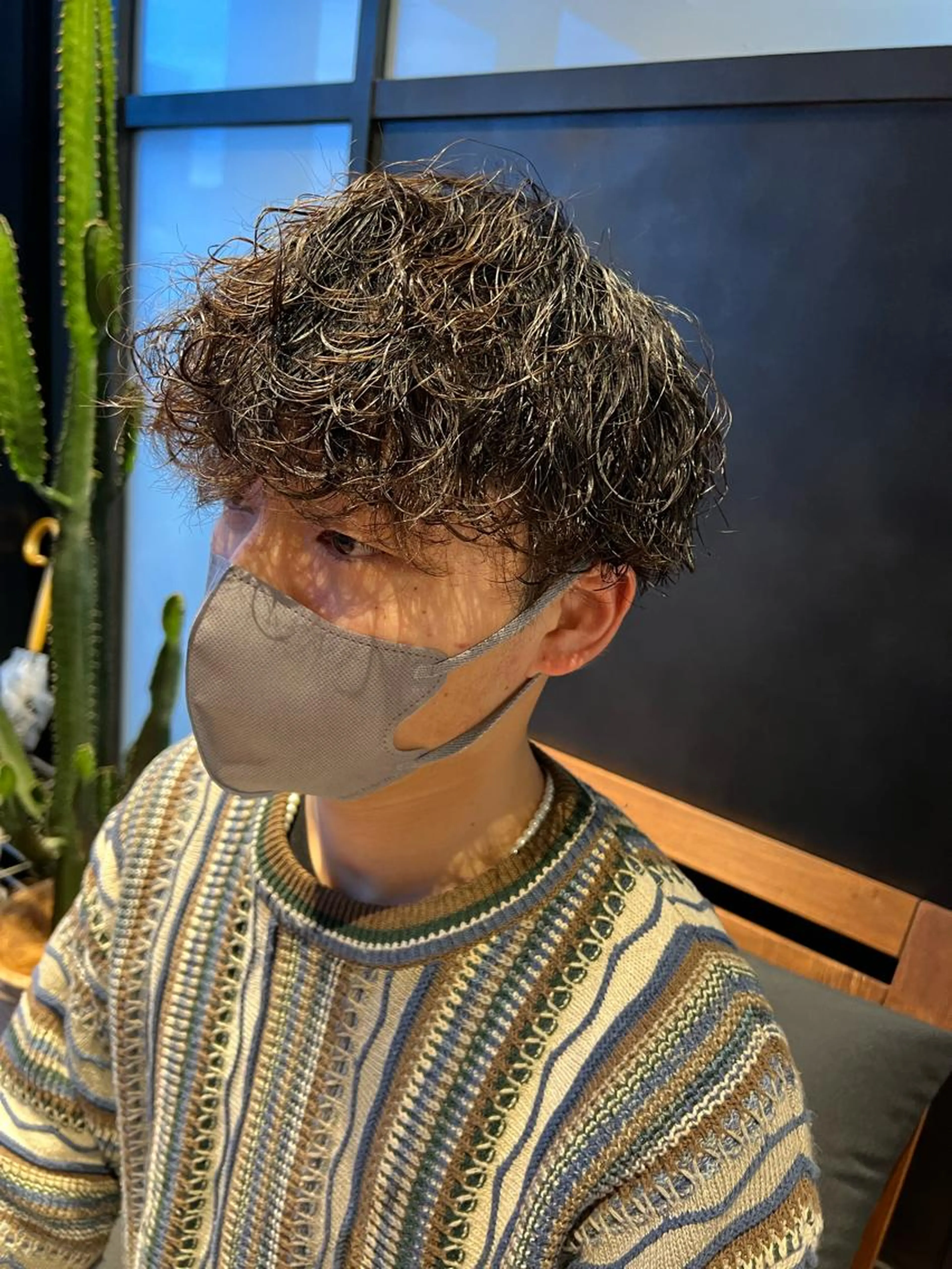 メンズ人気No. 1🥇カット&波巻きスパイラルパーマ🌊の写真