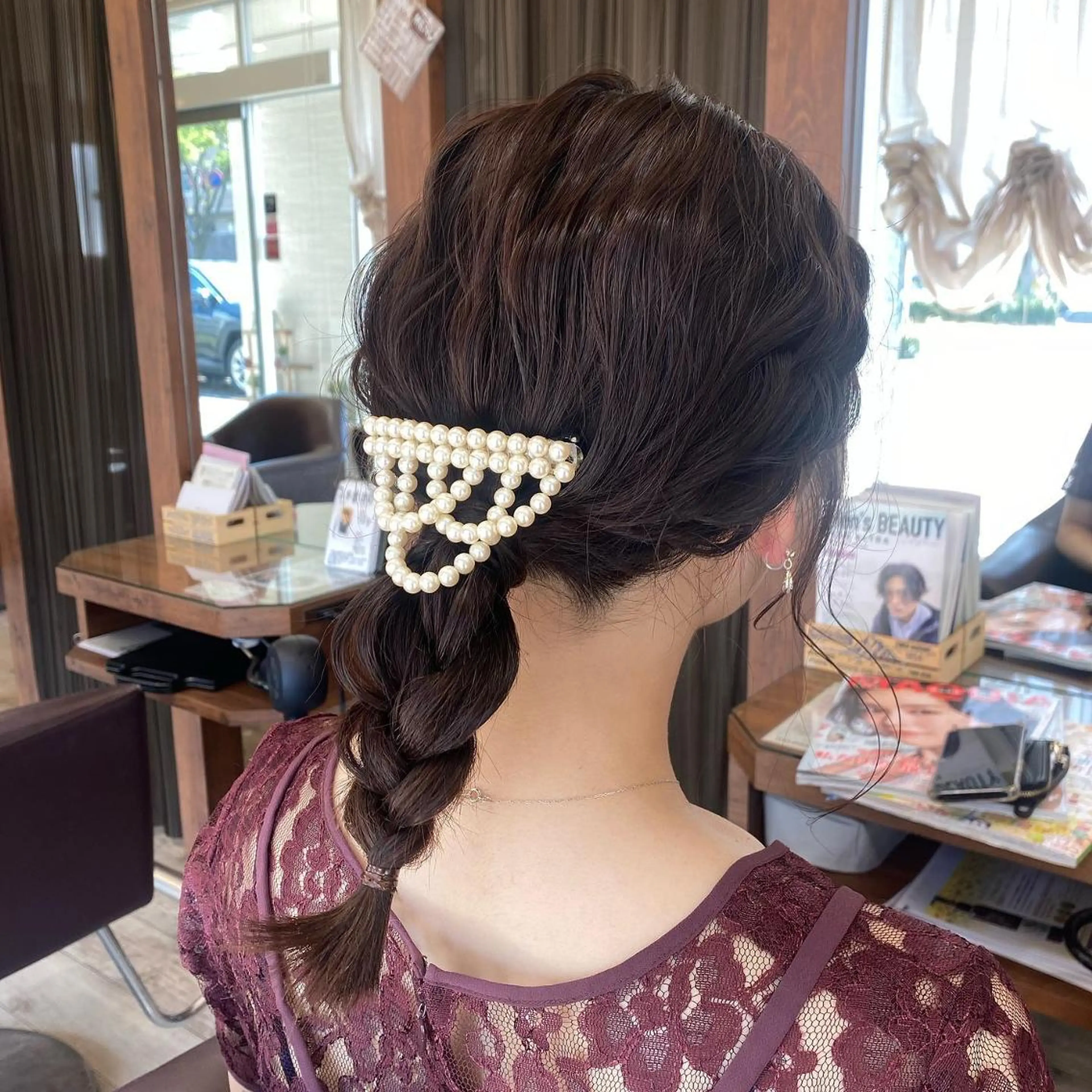 セミロング 加藤 実穂のヘアスタイル