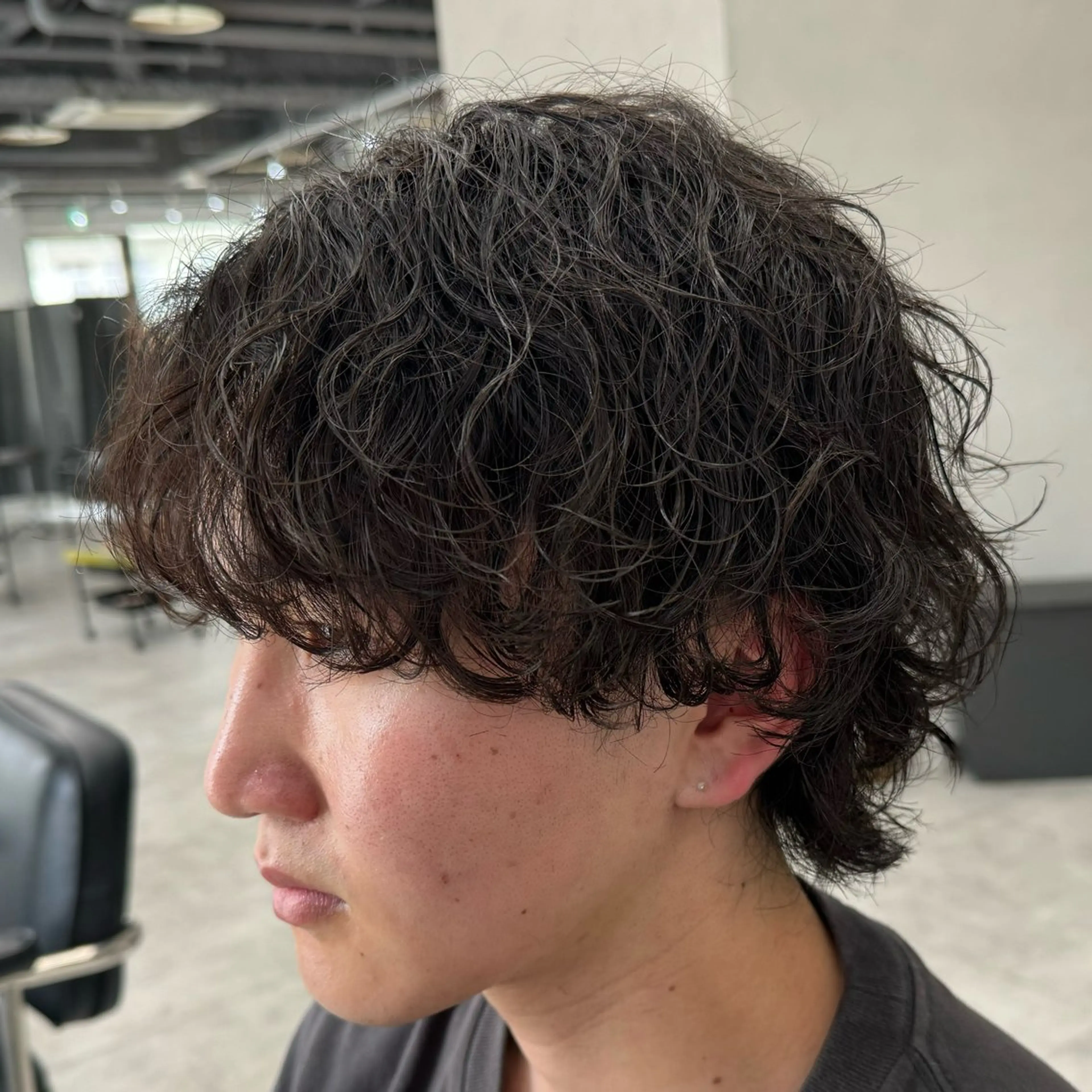 ミディアム パーマ メンズ カット パーマ メンズパーマ/波巻き 新潟/万代/夏芽🎀のヘアスタイル