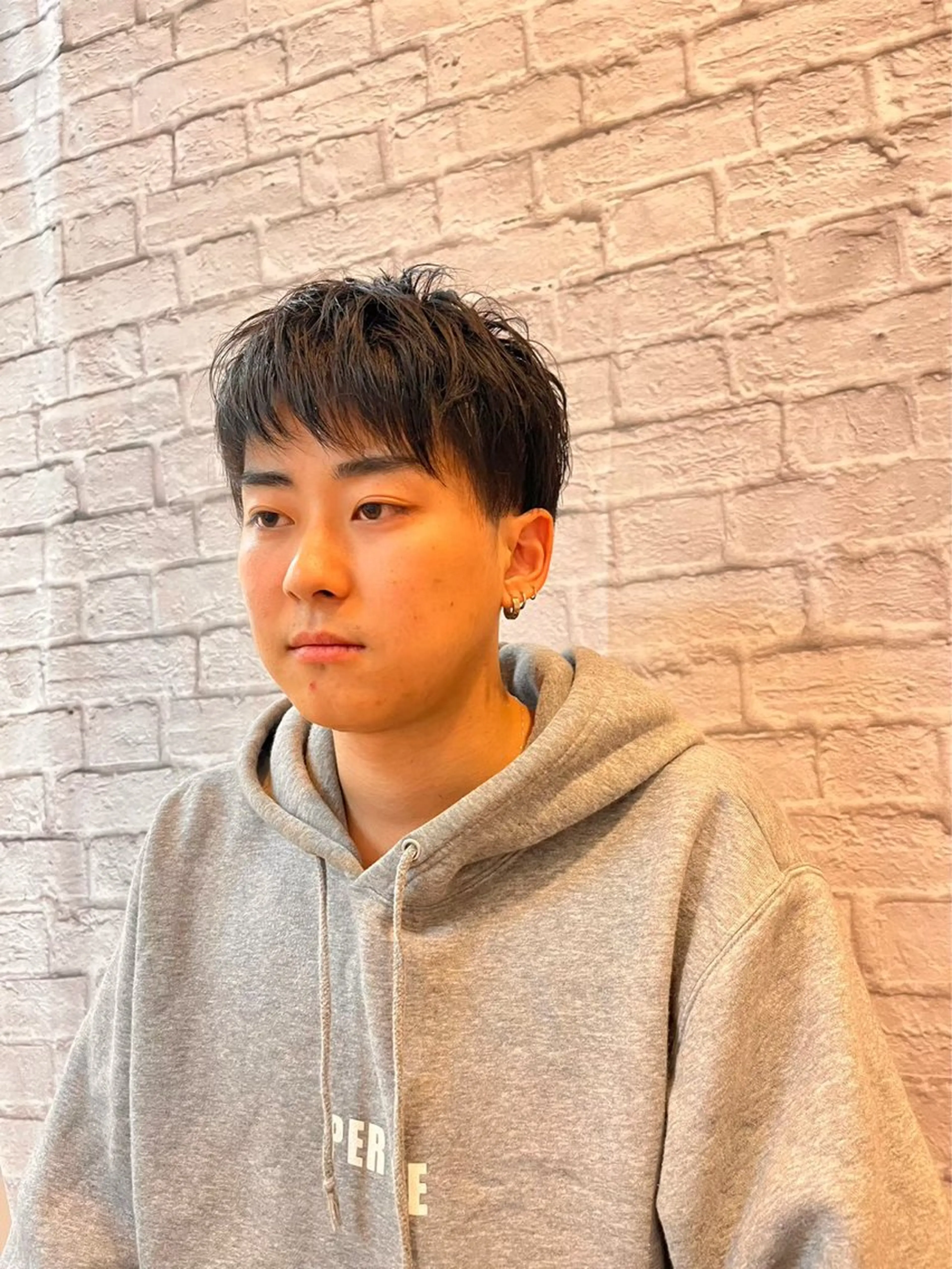 ミディアム メンズ 💈メンズカット 💈加仲凌也のヘアスタイル