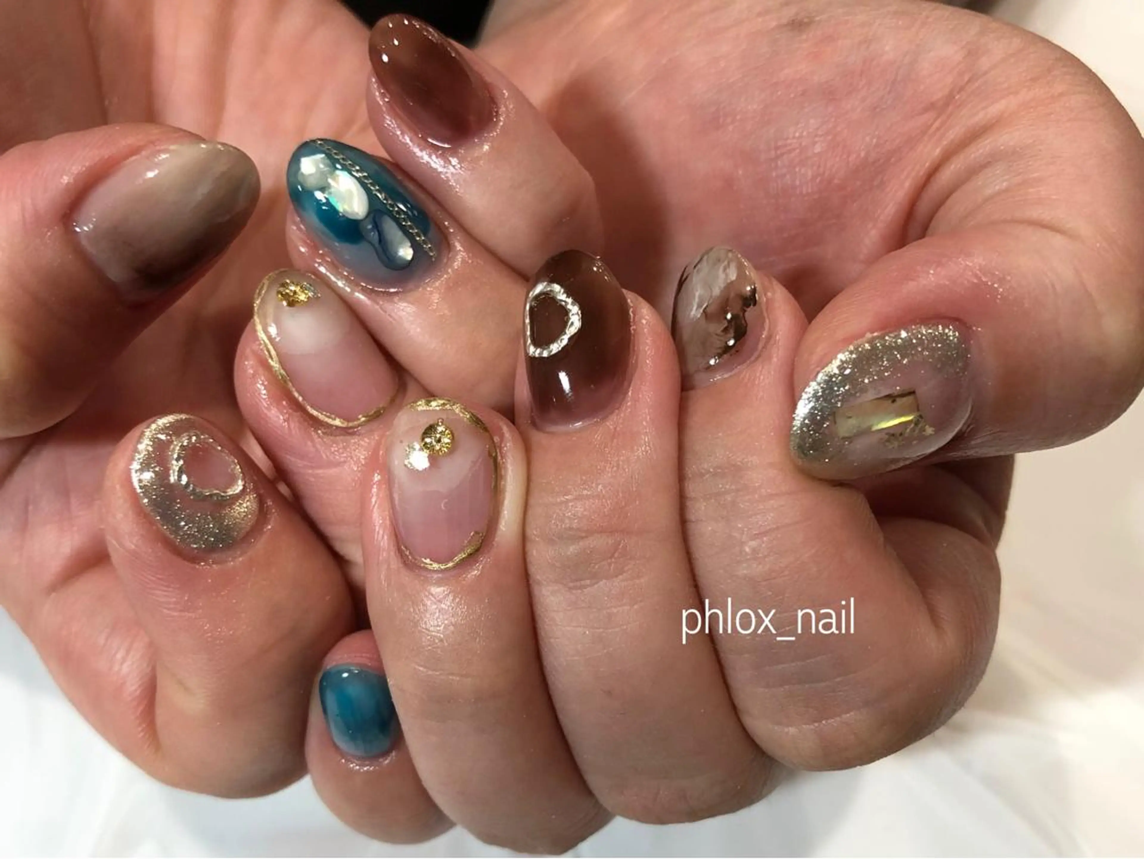 ネイル s/w ＿shokoのネイルデザイン