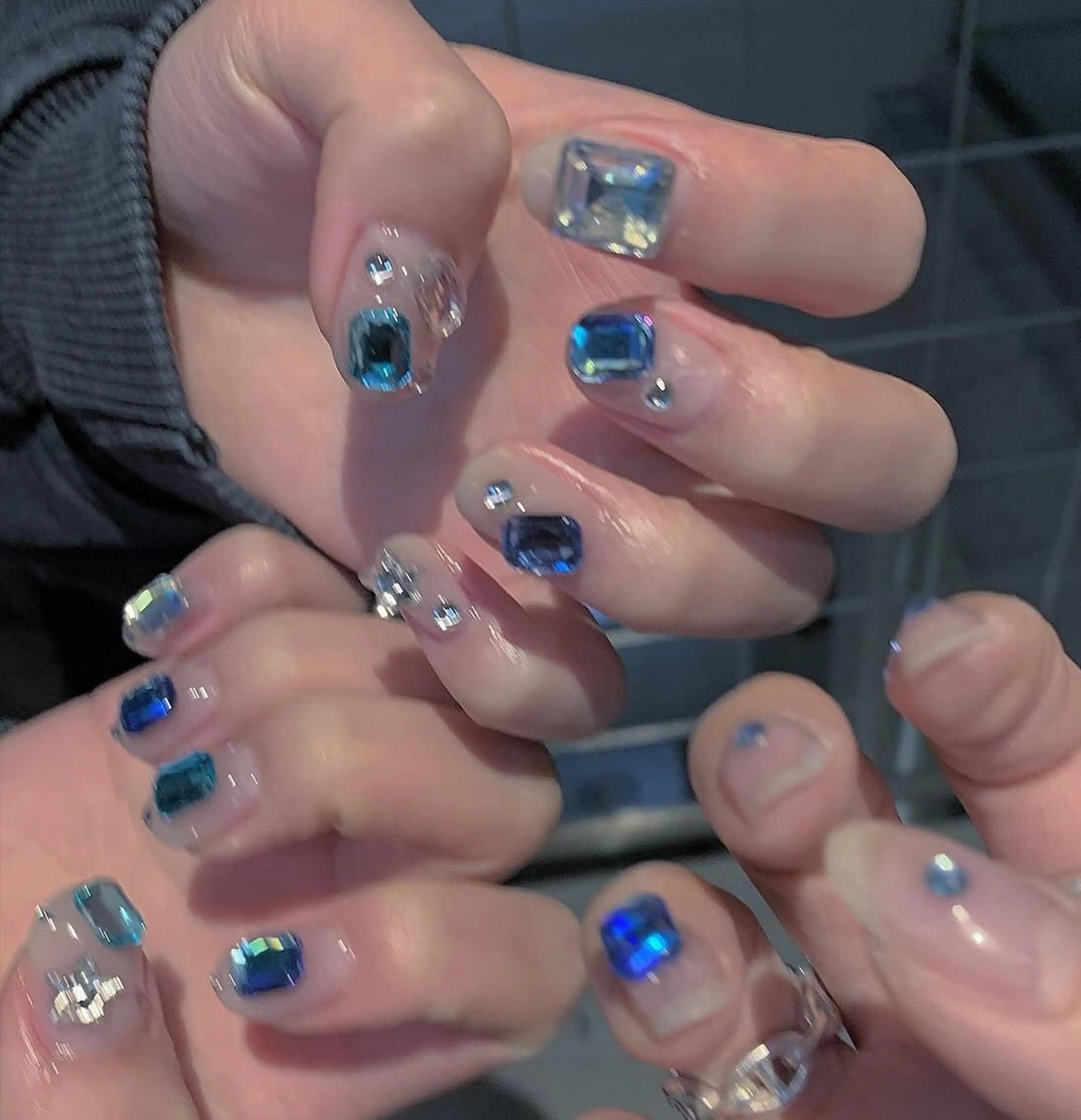 ネイル フレンチネイル ジェルネイル ハロウィン キラキラネイル 韓国ネイル H.baby Nail Salonのネイルデザイン