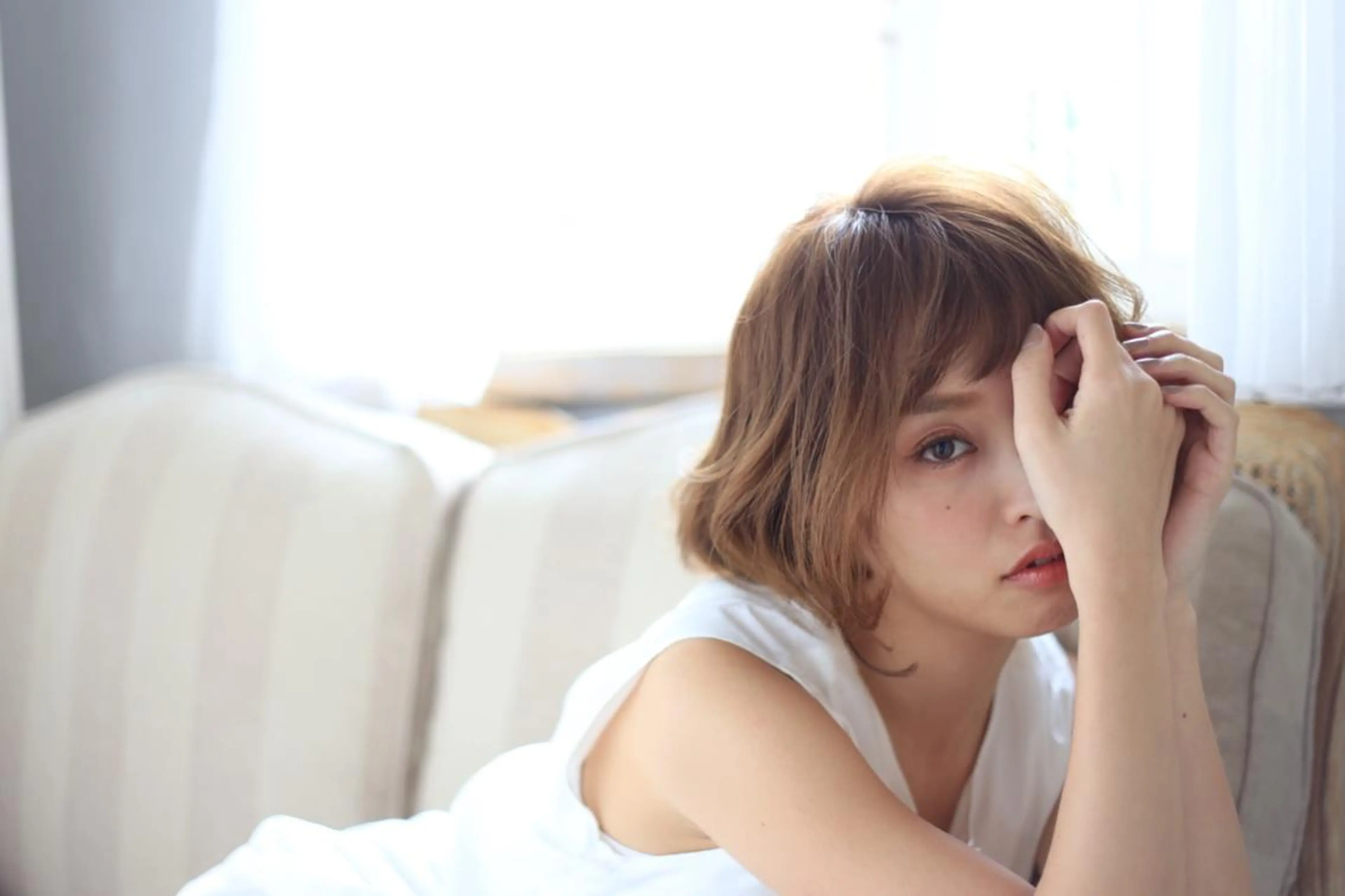 ミディアム 宮内 真乃のヘアスタイル