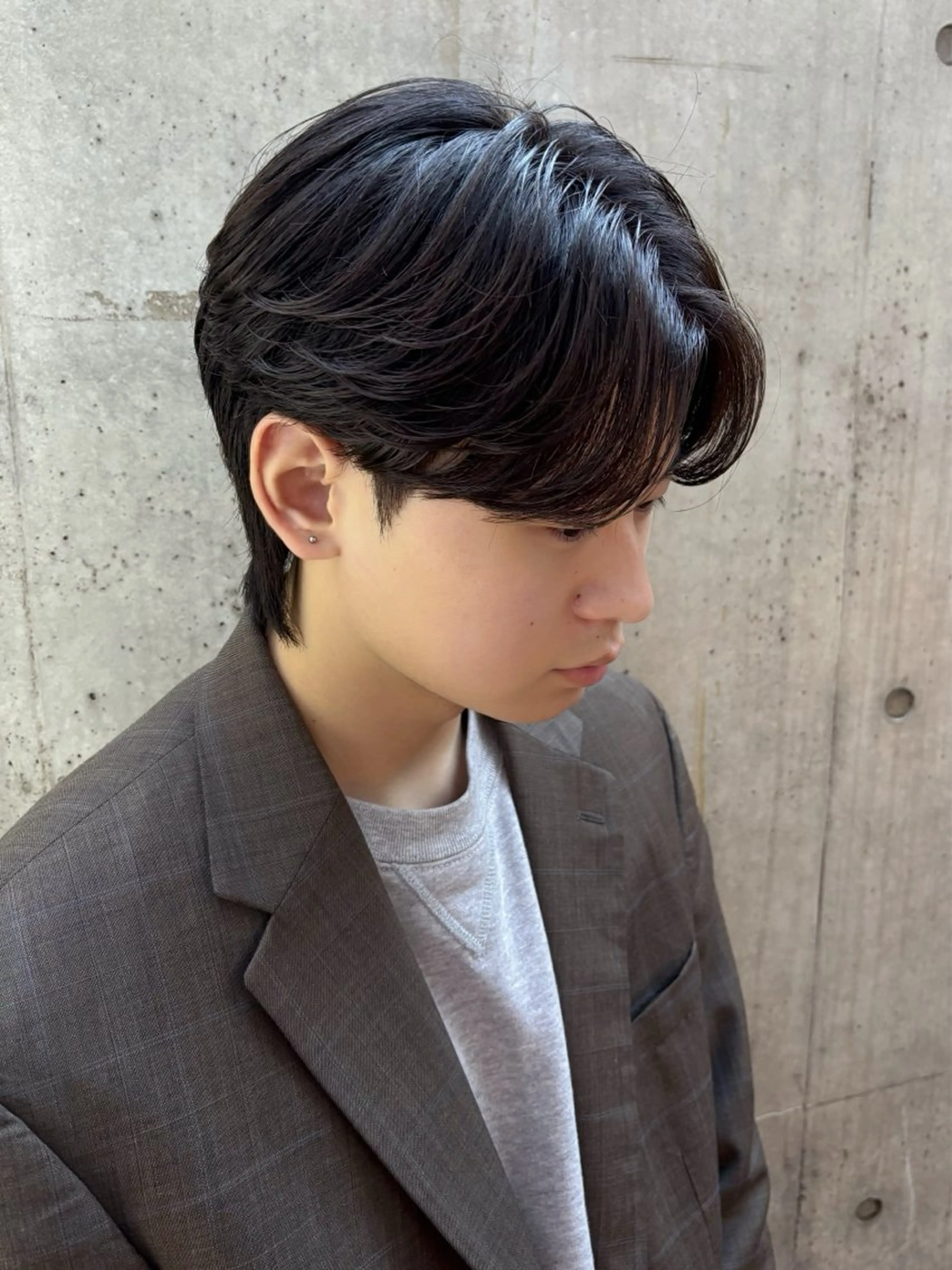 ショート パーマ メンズ カット パーマ カルマパーマ韓国ヘア shiryuのヘアスタイル