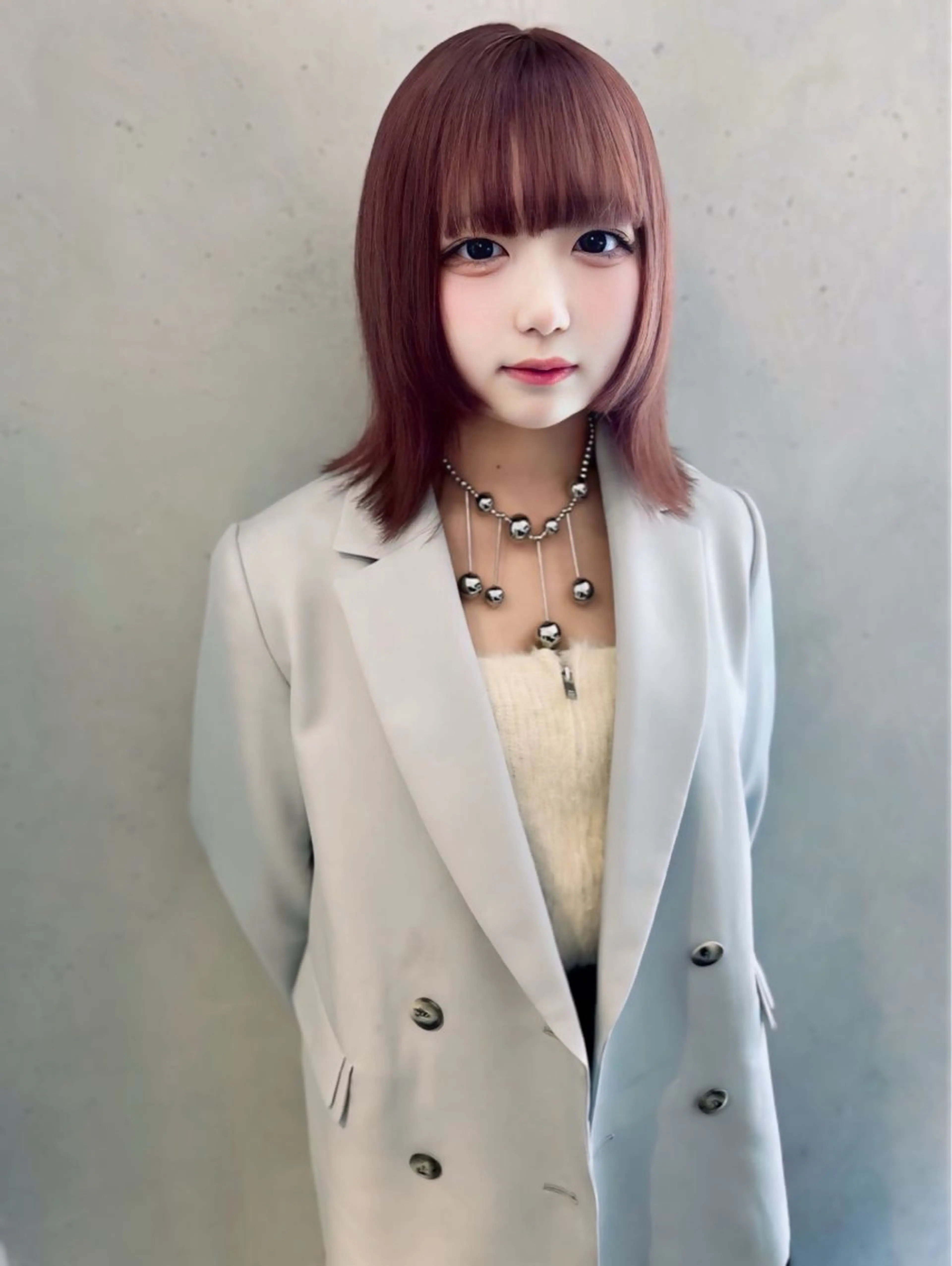 ミディアム ヘアカラー トリートメント 🌟龍明🌟福岡 ハイトーン🌟のヘアスタイル