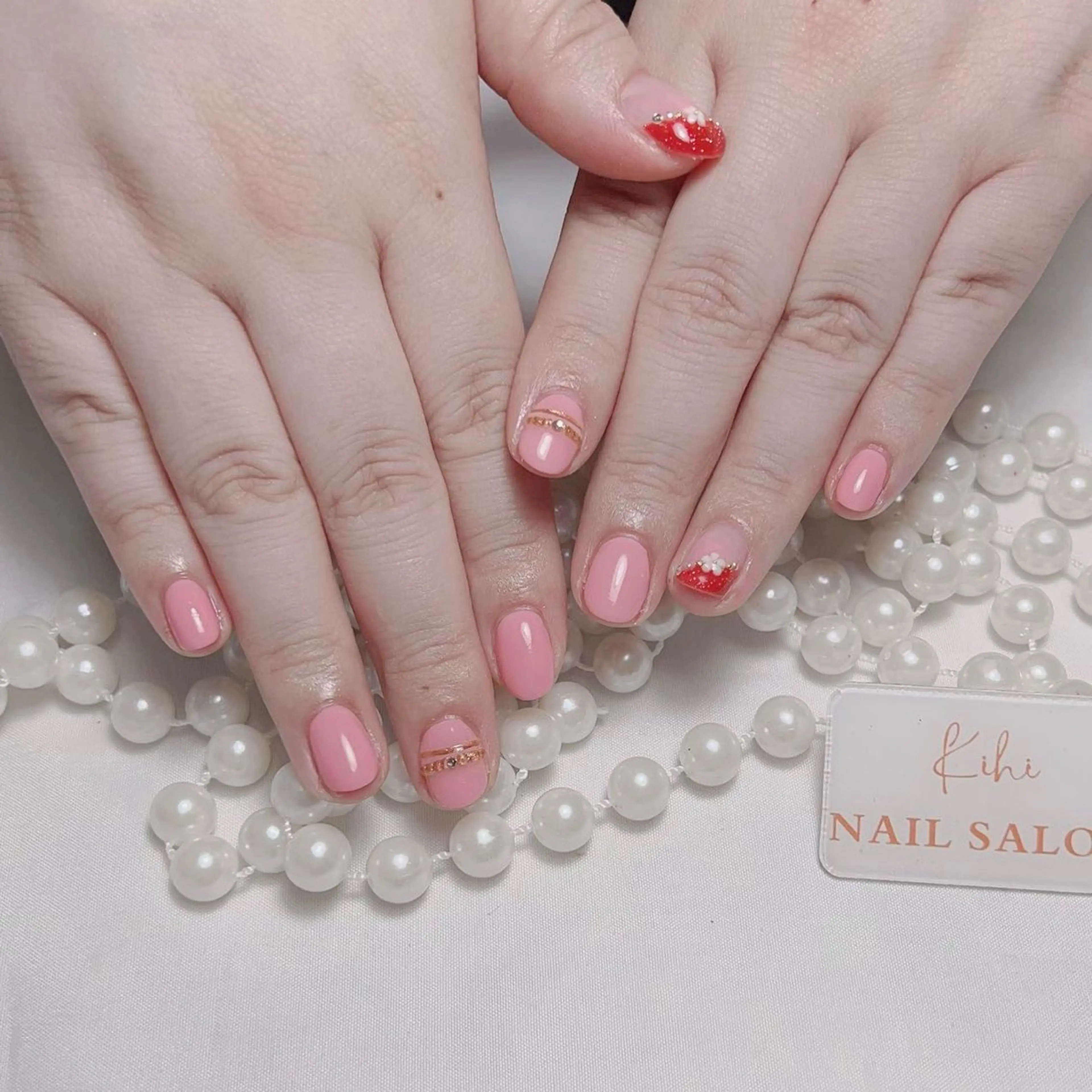 ネイル アートネイル フレンチネイル ジェルネイル グラデーション 韓国ネイル ハンドネイル 💕鈴木ユリ パラジェル/オフ無料のネイルデザイン