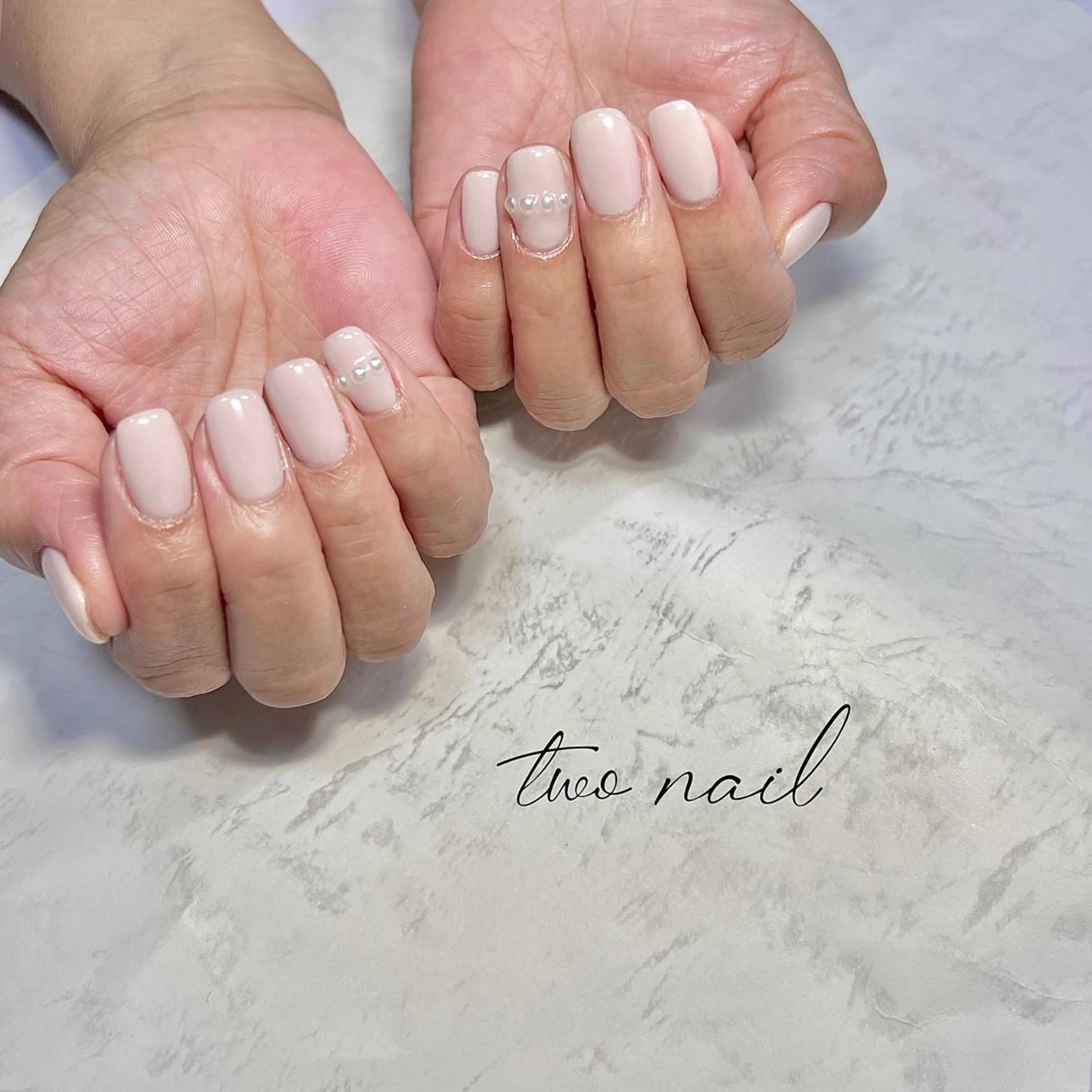 ネイル アートネイル フットネイル ハート ニュアンスネイル ホワイト ハンドネイル two nailのネイルデザイン