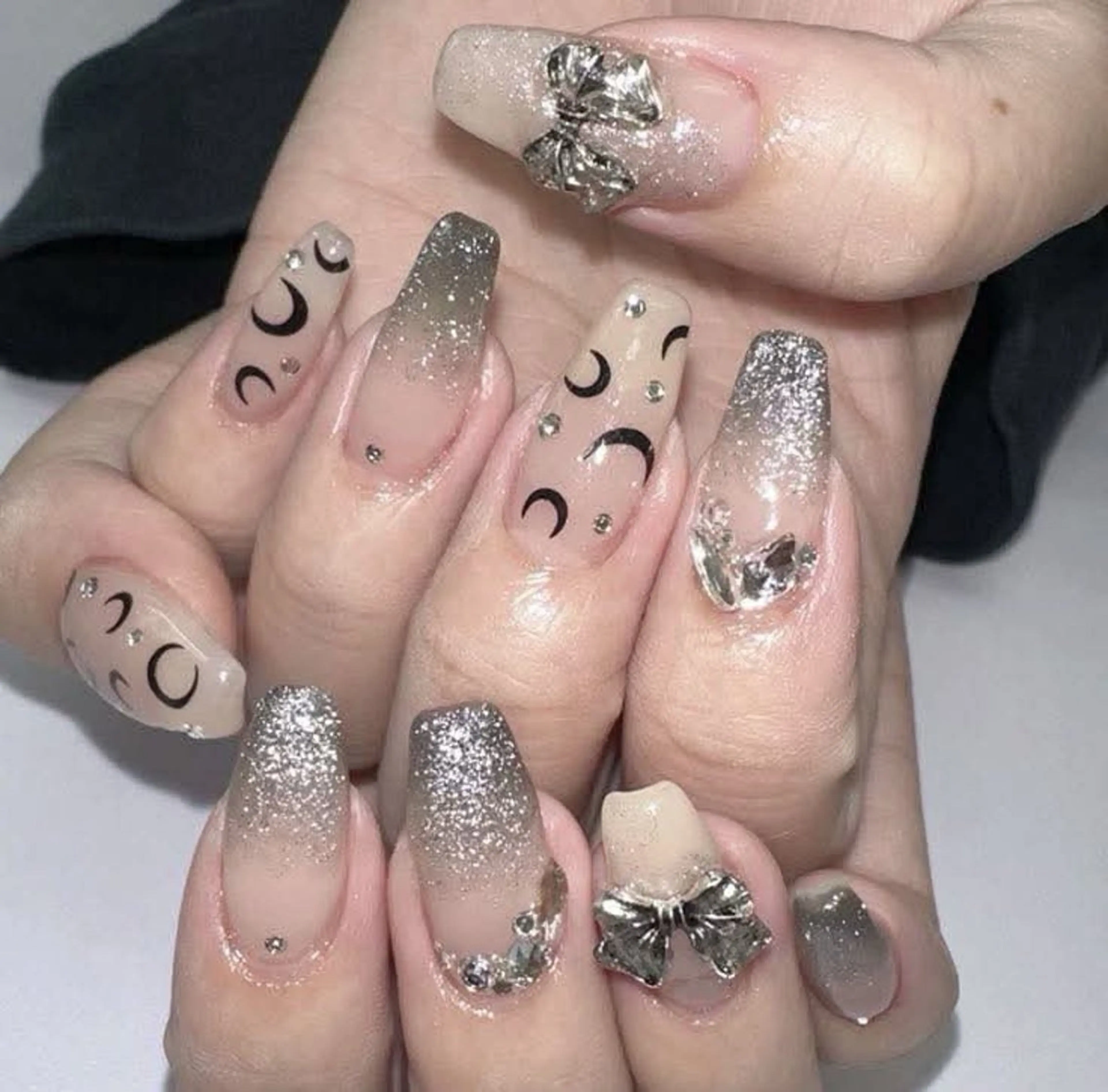 ネイル オーロラネイル チークネイル 長さ出し フットネイル フレンチネイル Lee Nails チップ長さだし専門店のネイルデザイン