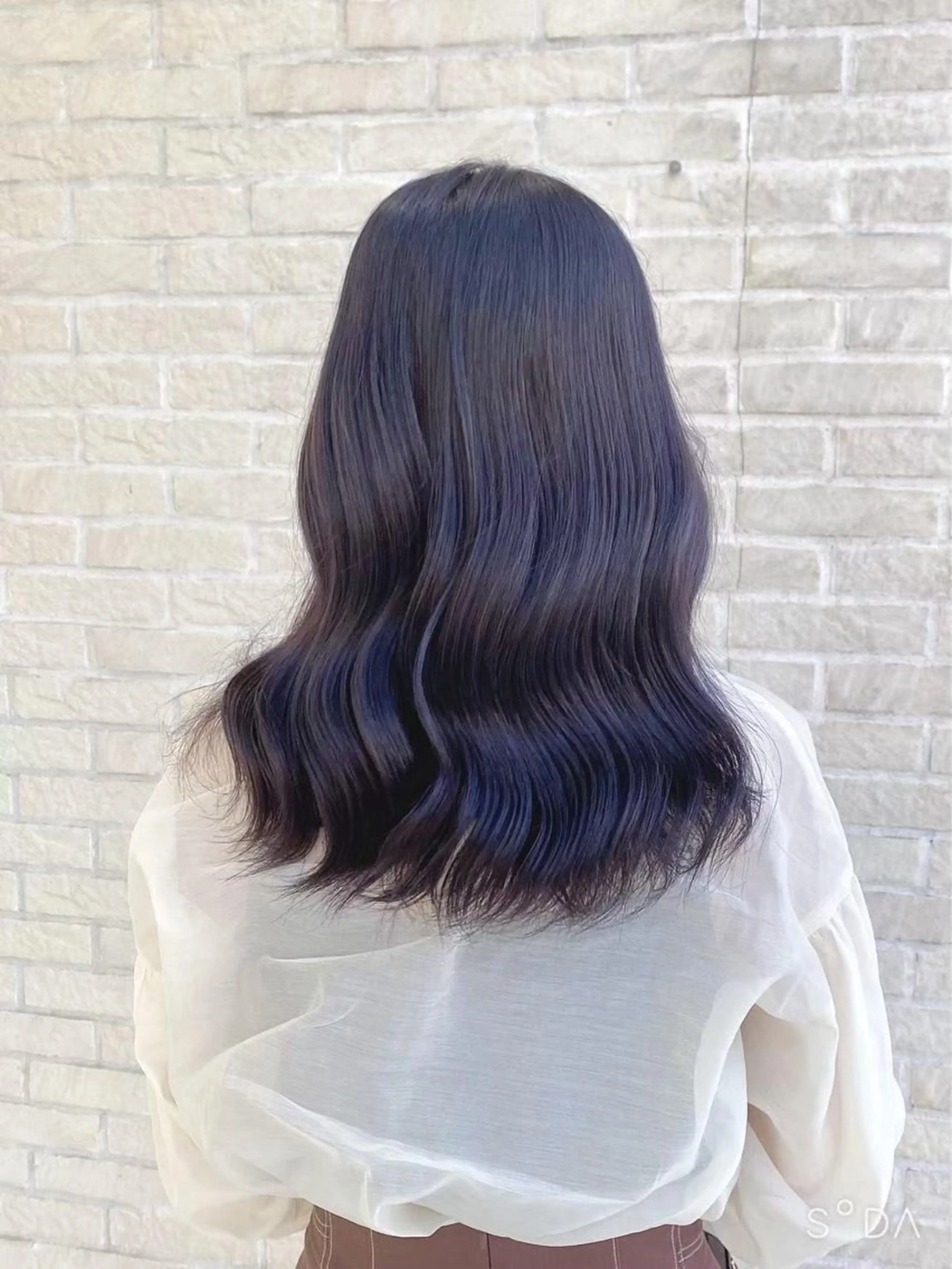 【透明感No.1💎くすみカラーで垢抜け✨】❄️寒色カラー❄️꒰ 全体染め ꒱   #垢抜けカラー #ナチュラルカラーの写真