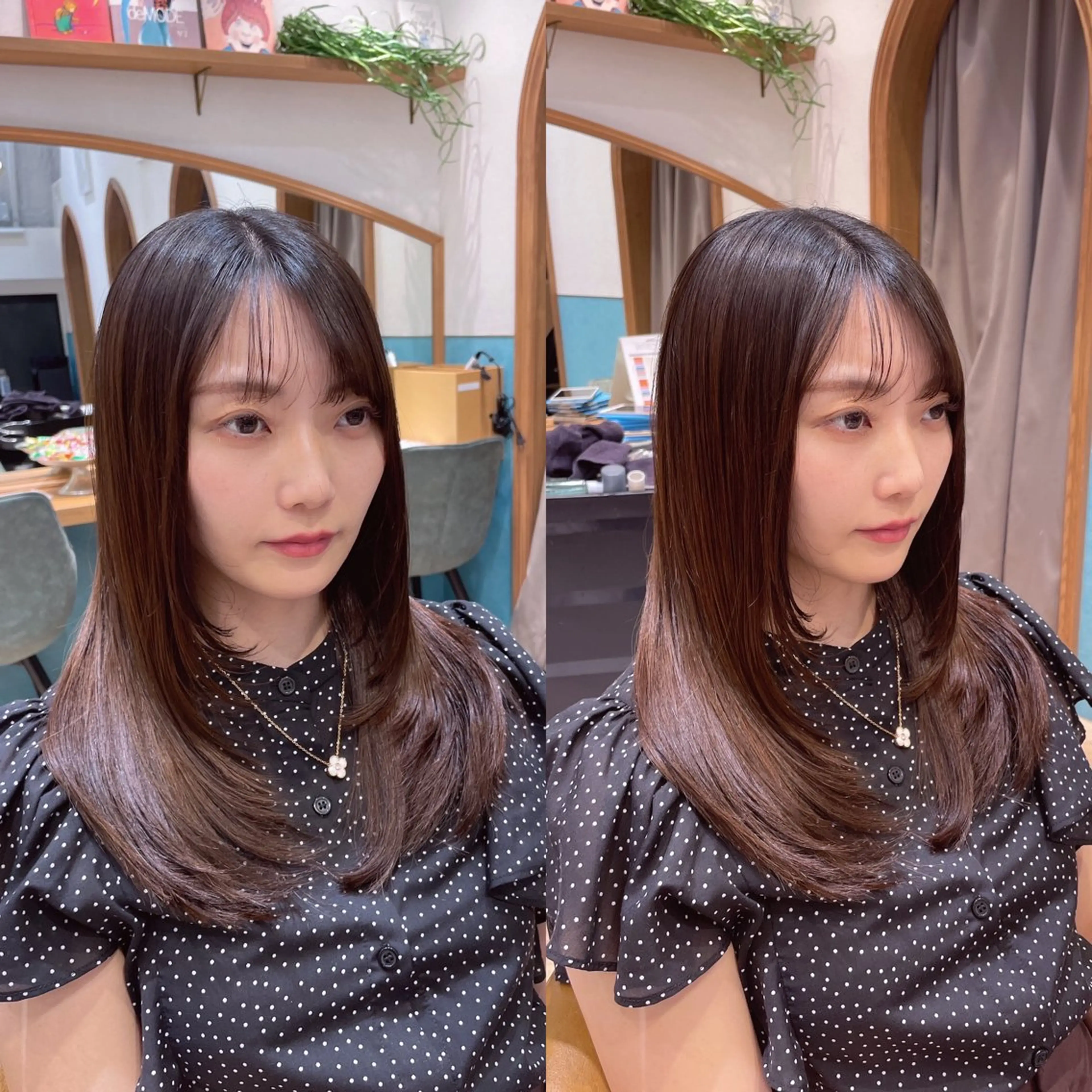 ロング 韓国風ヘア レイヤーカット 韓国レイヤー 🧸🤍ちずみのヘアスタイル