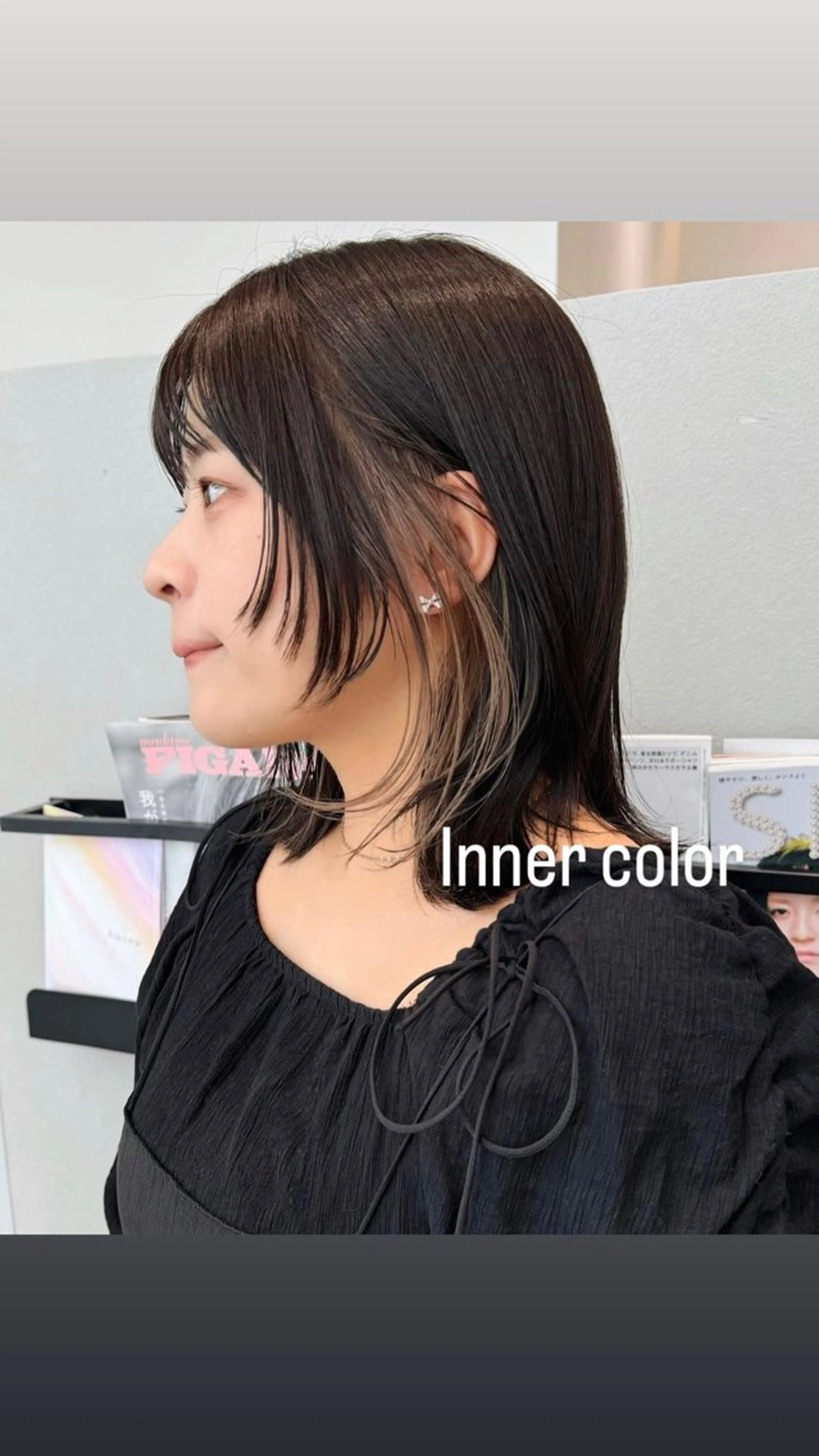 セミロング k-twoあべのキューズモール店所属・k-two☁あべの/ 艶感カラー/Touaのヘアスタイル