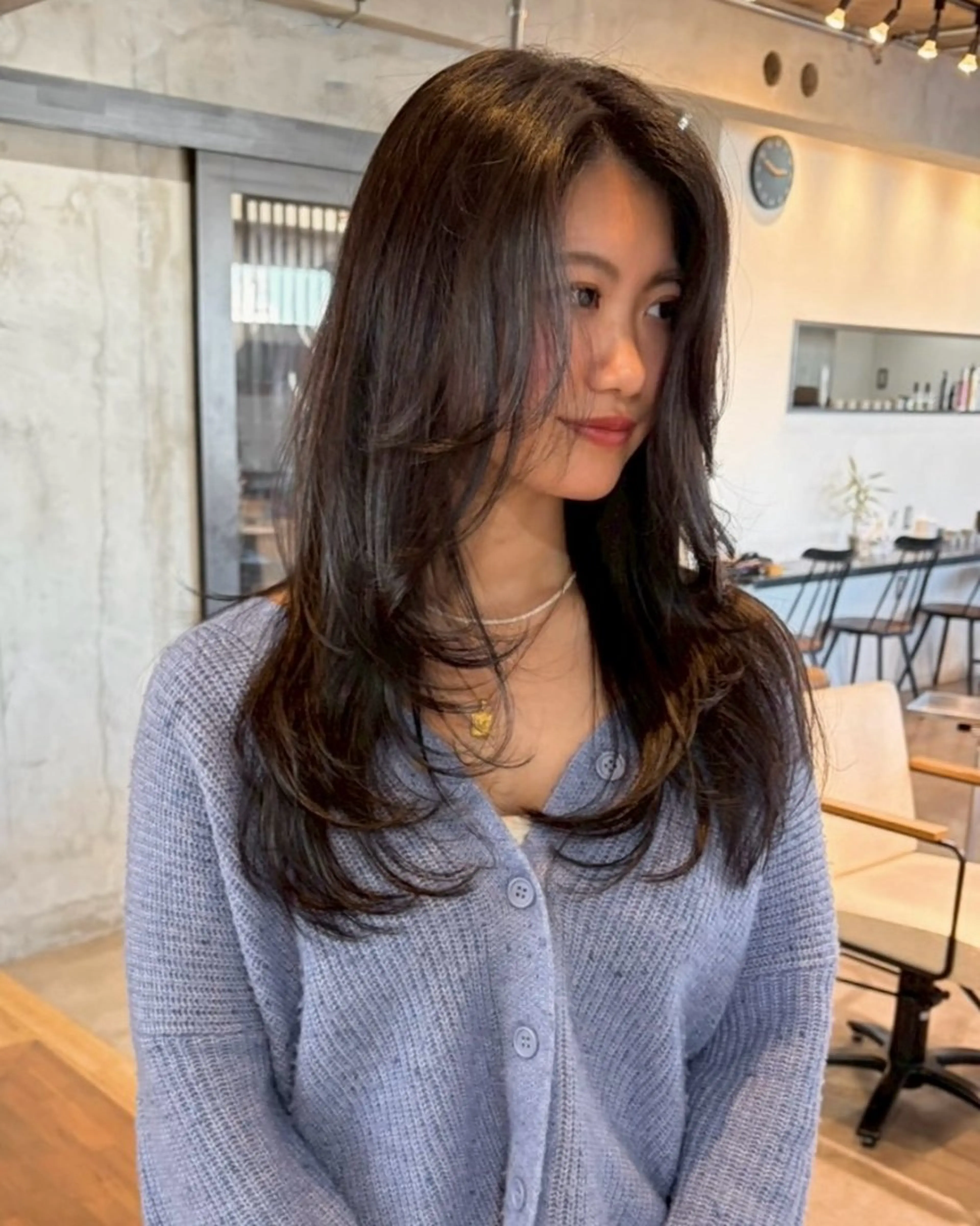 ロング ハッシュカット レイヤーカット カット ヘアカラー 【＆ koenji】 yuka🪽🫧のヘアスタイル