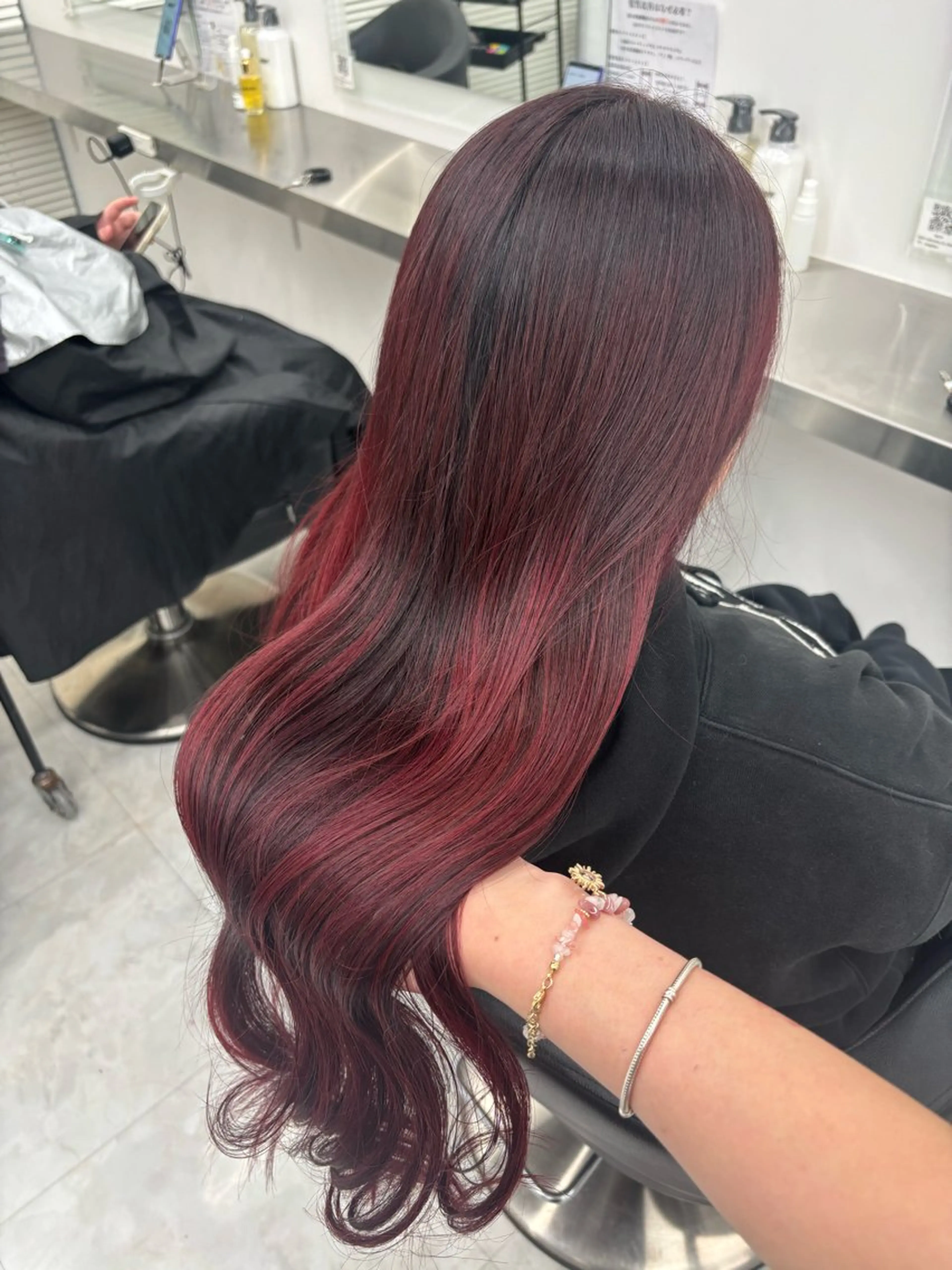 ロング ヘアカラー Wカラー/暖色/べ ージュりく©︎🐝のヘアスタイル