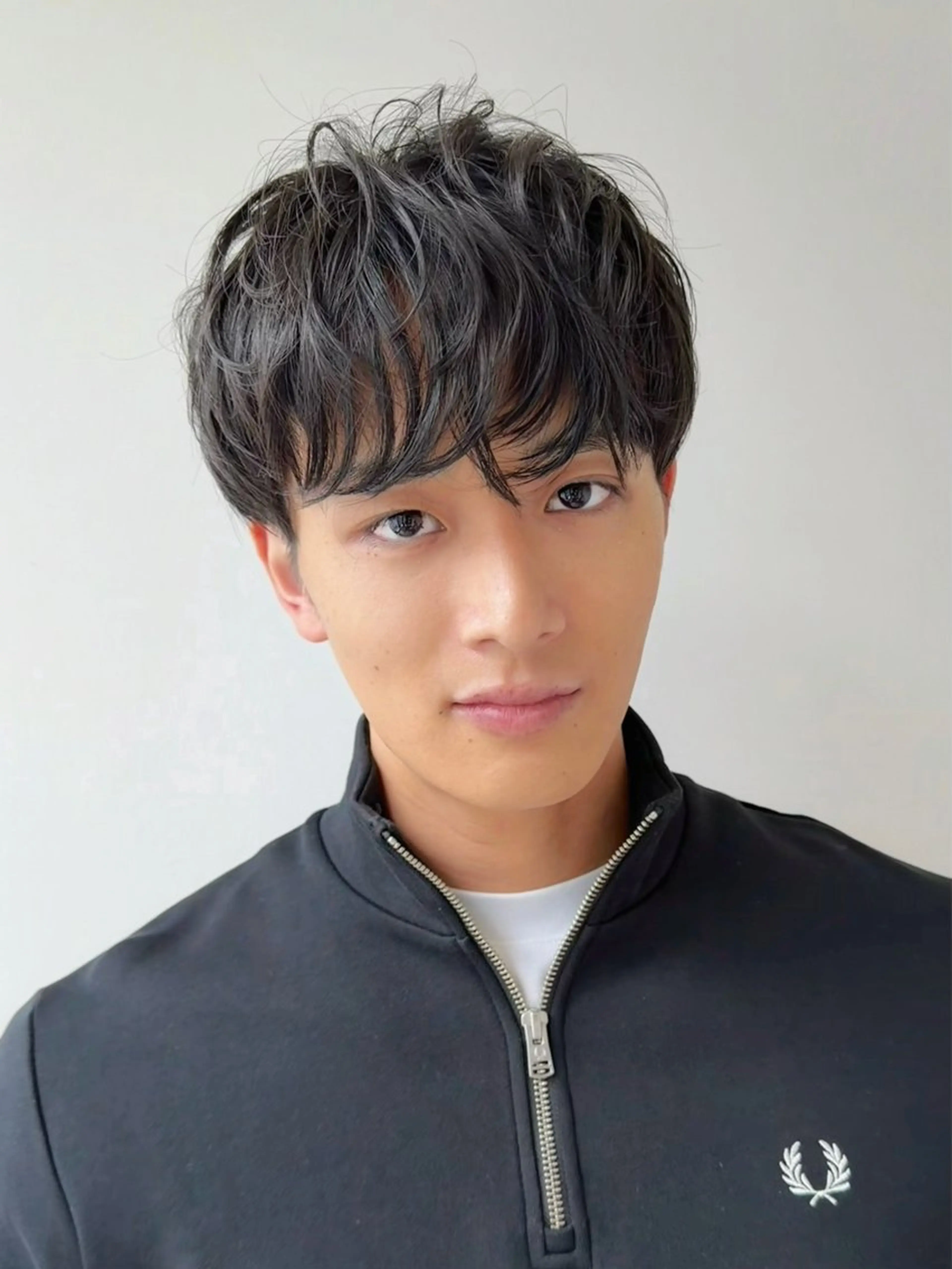 ミディアム パーマ メンズ マッシュ ニュアンスパーマ カット パーマ トリートメント メンズパーマ/ メンズカット/平木のヘアスタイル